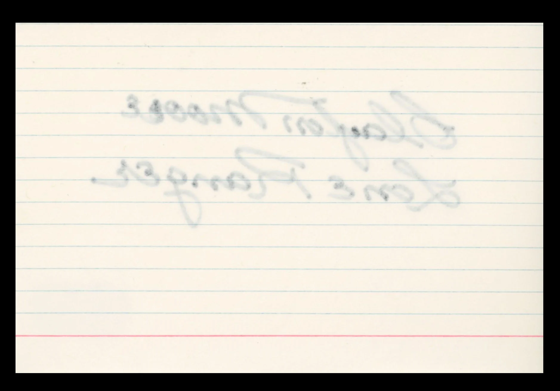 Clayton Moore The Lone Ranger "Lone Ranger" Signed 4x6 Index Card BAS #BS29333 - Image 3