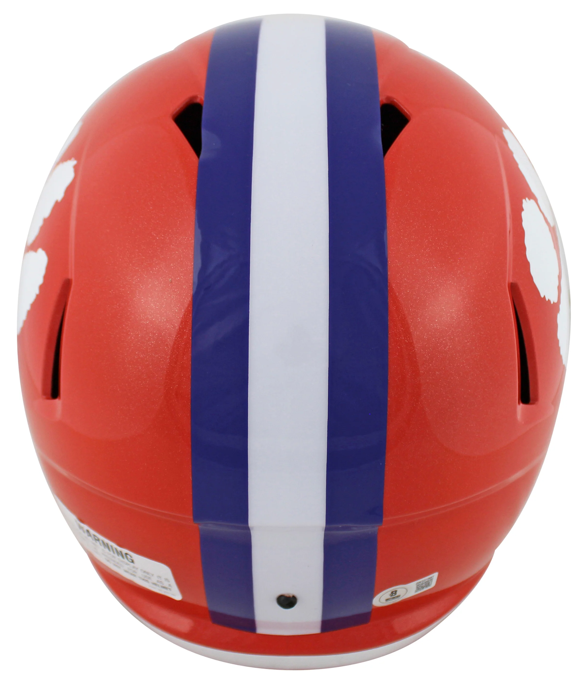 Clemson Brian Dawkins Signed Full Size Speed Rep Helmet w/ White Sig BAS Wit - Image 3