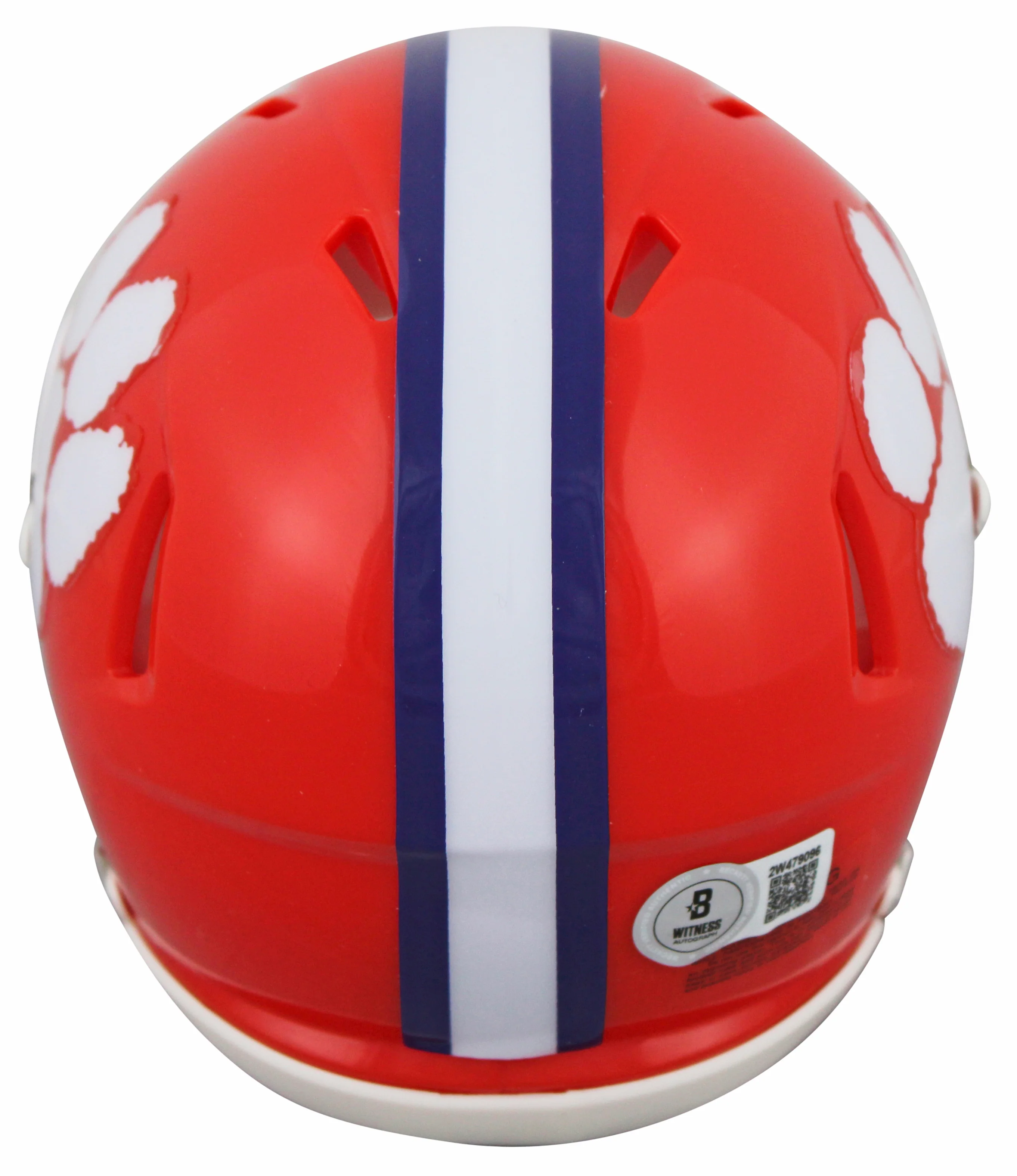 Clemson Tee Higgins Authentic Signed Speed Mini Helmet W/ Case BAS Witnessed - Image 4