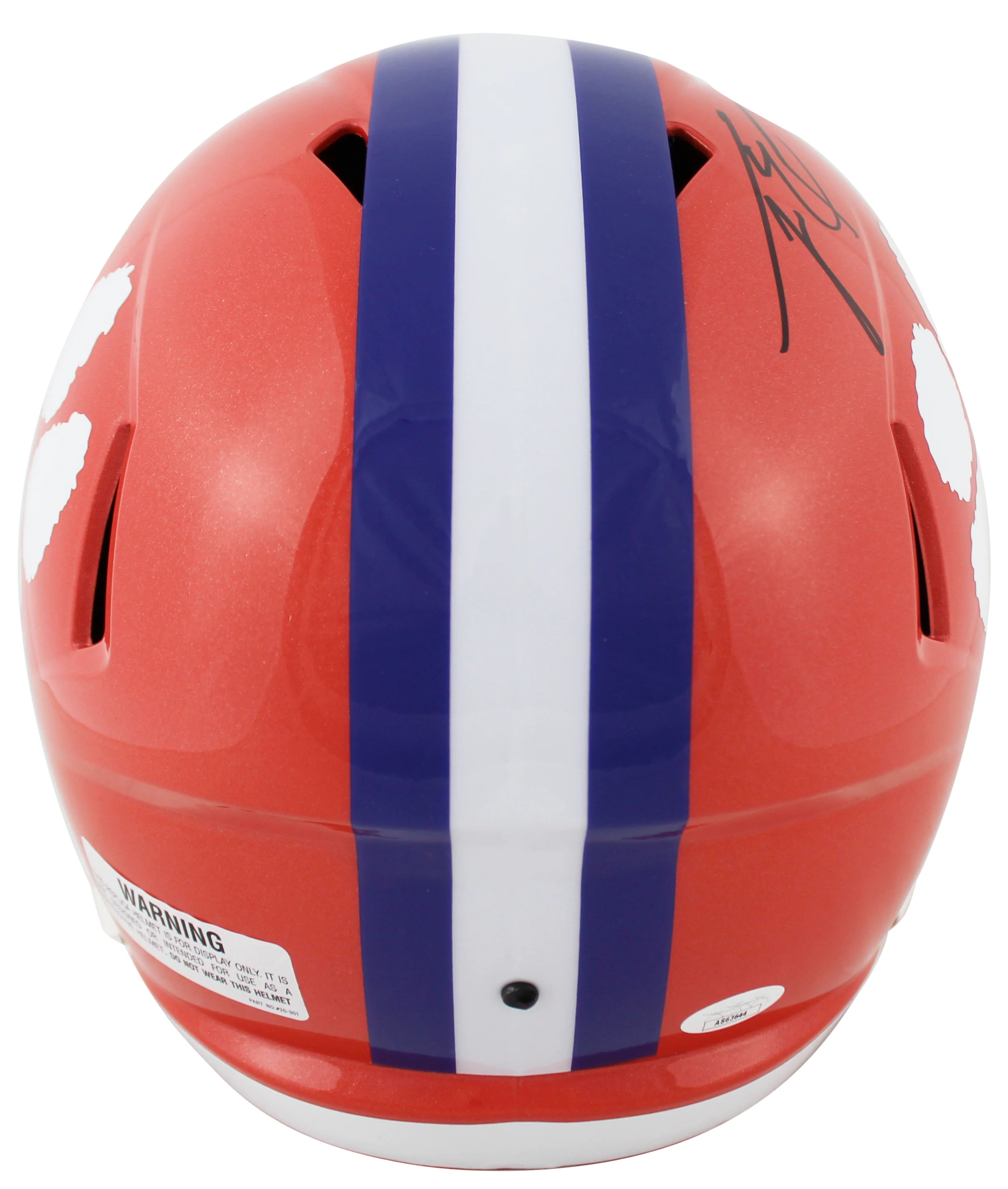 Clemson Travis Etienne Jr. Signed Full Size Speed Rep Helmet w/ Case JSA - Image 4