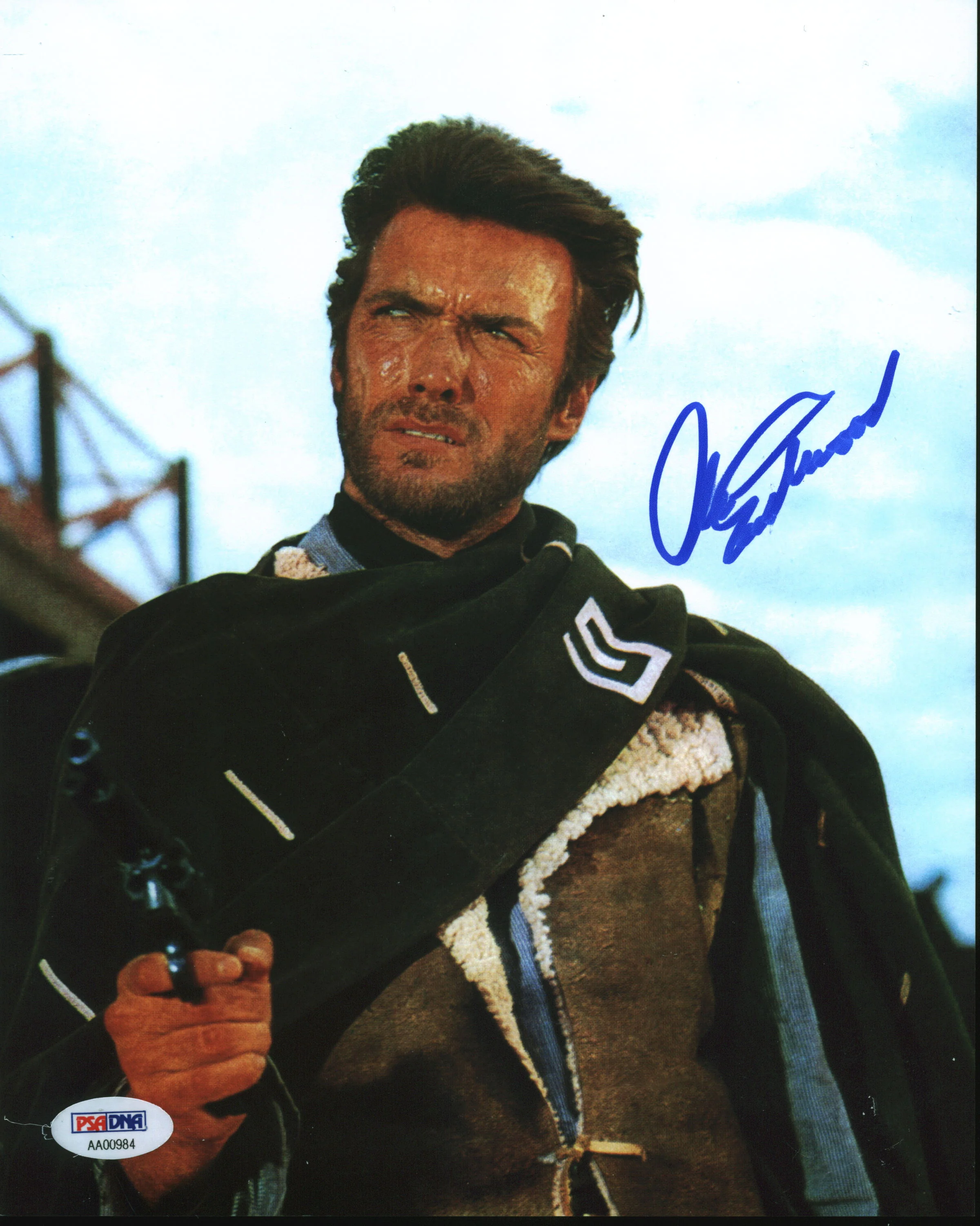 Clint Eastwood Good, the Bad & the Ugly Signed 8x10 Photo Auto 10! BAS #AC26954 - Image 2