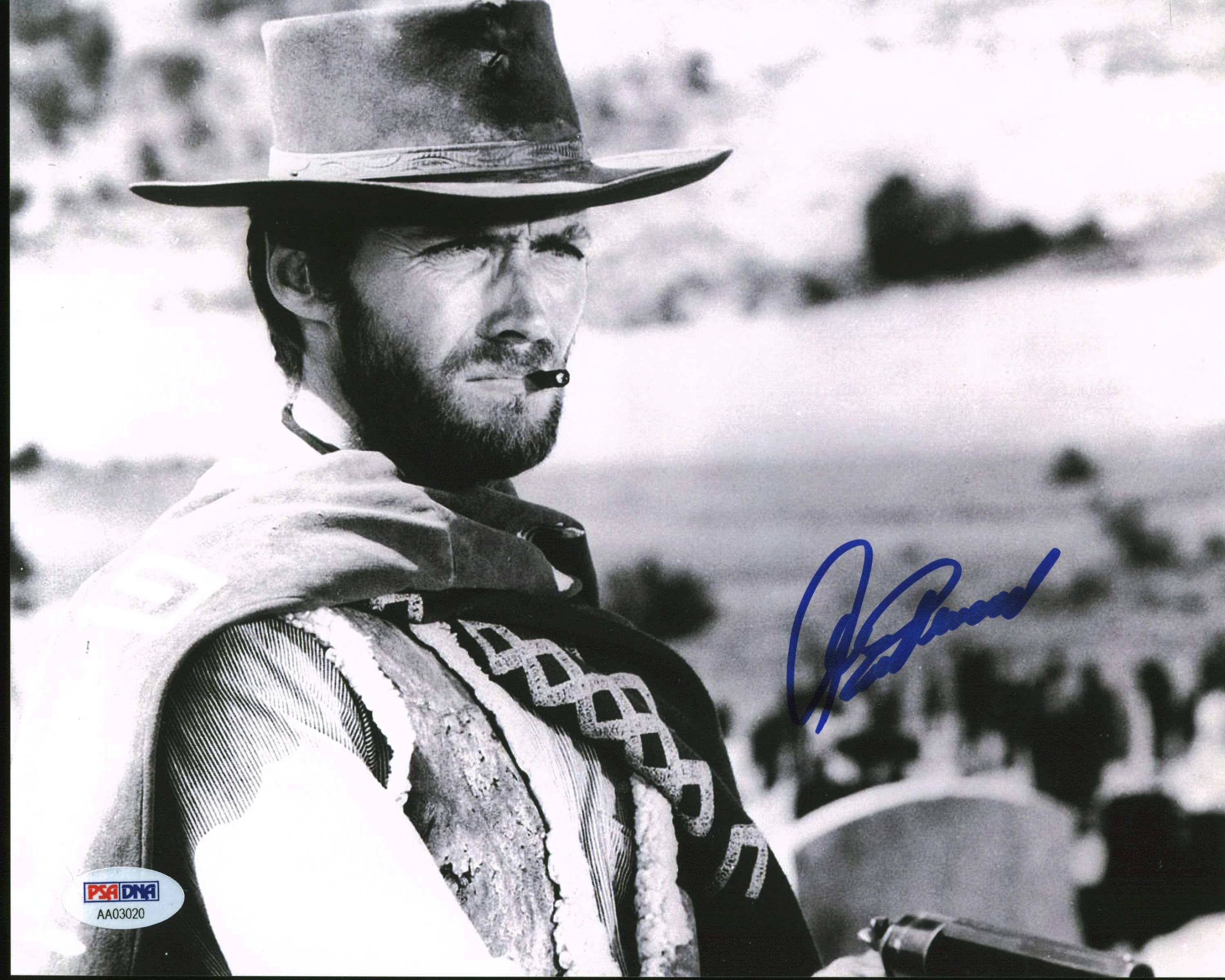 Clint Eastwood Good, the Bad & the Ugly Signed 8x10 Photo Auto 10! BAS #AC26963 - Image 2