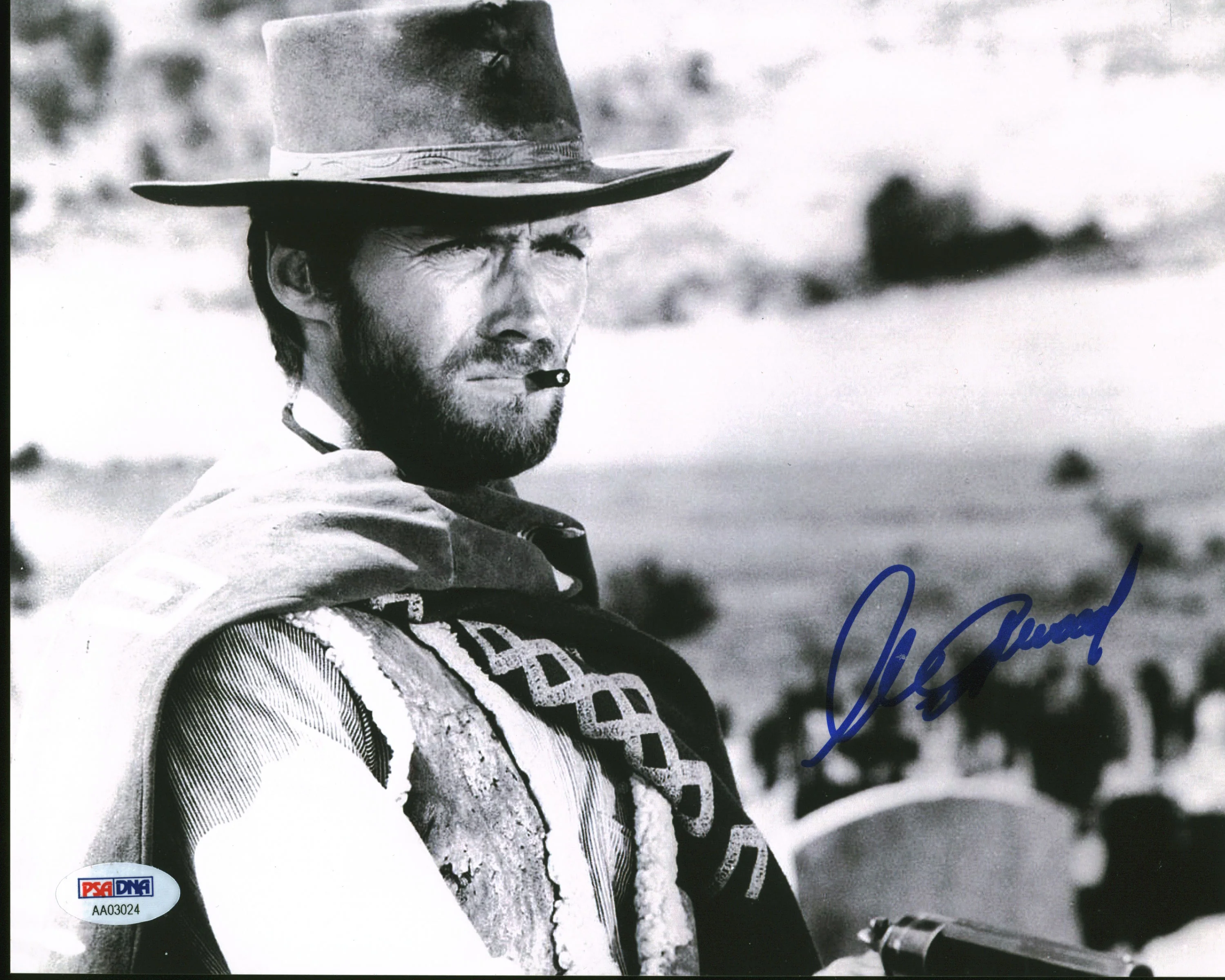Clint Eastwood Good, the Bad & the Ugly Signed 8x10 Photo Auto 10! BAS #AC26964 - Image 2