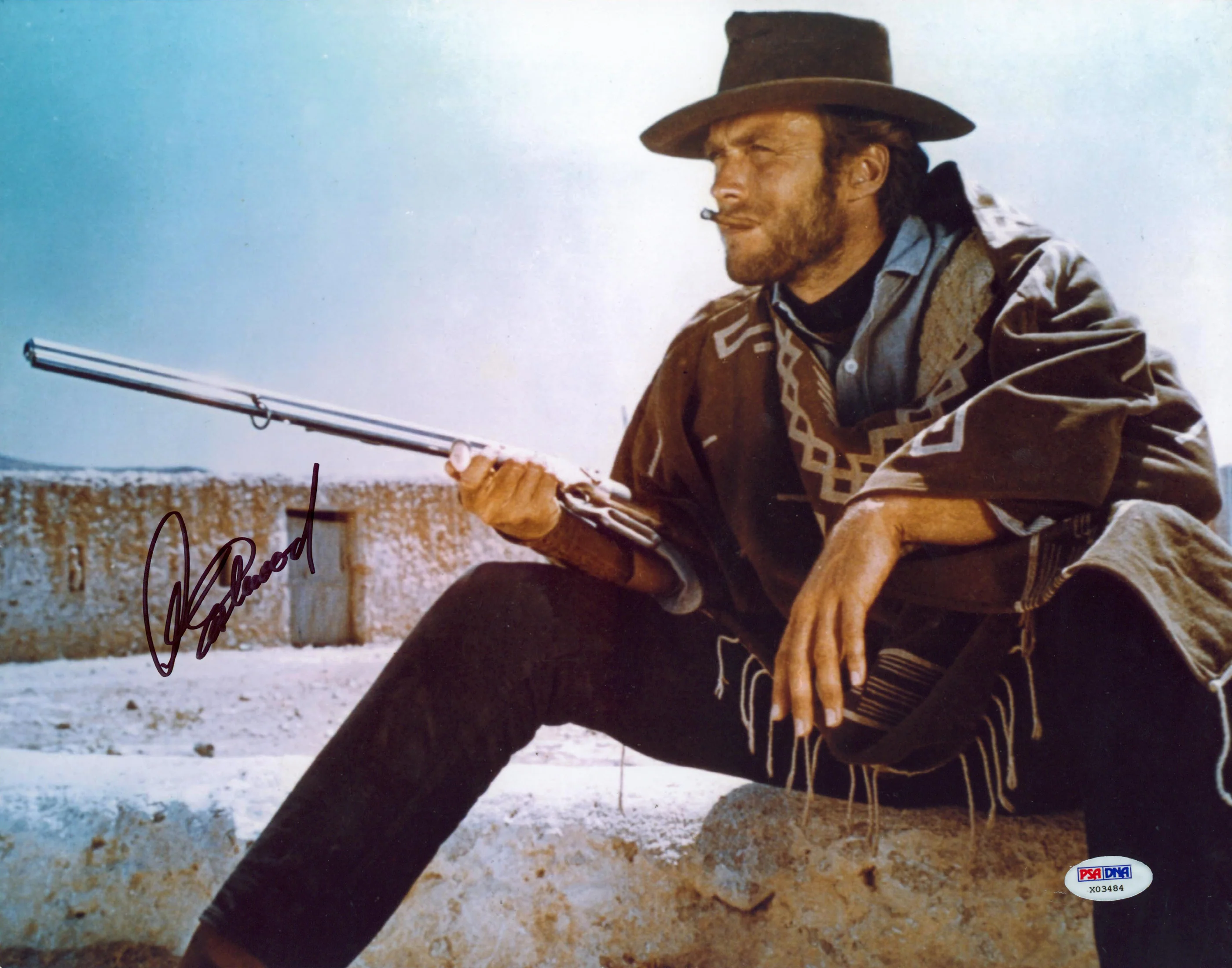 Clint Eastwood The Good, the Bad and the Ugly Signed 11x14 Photo PSA/DNA #X03484 - Image 2