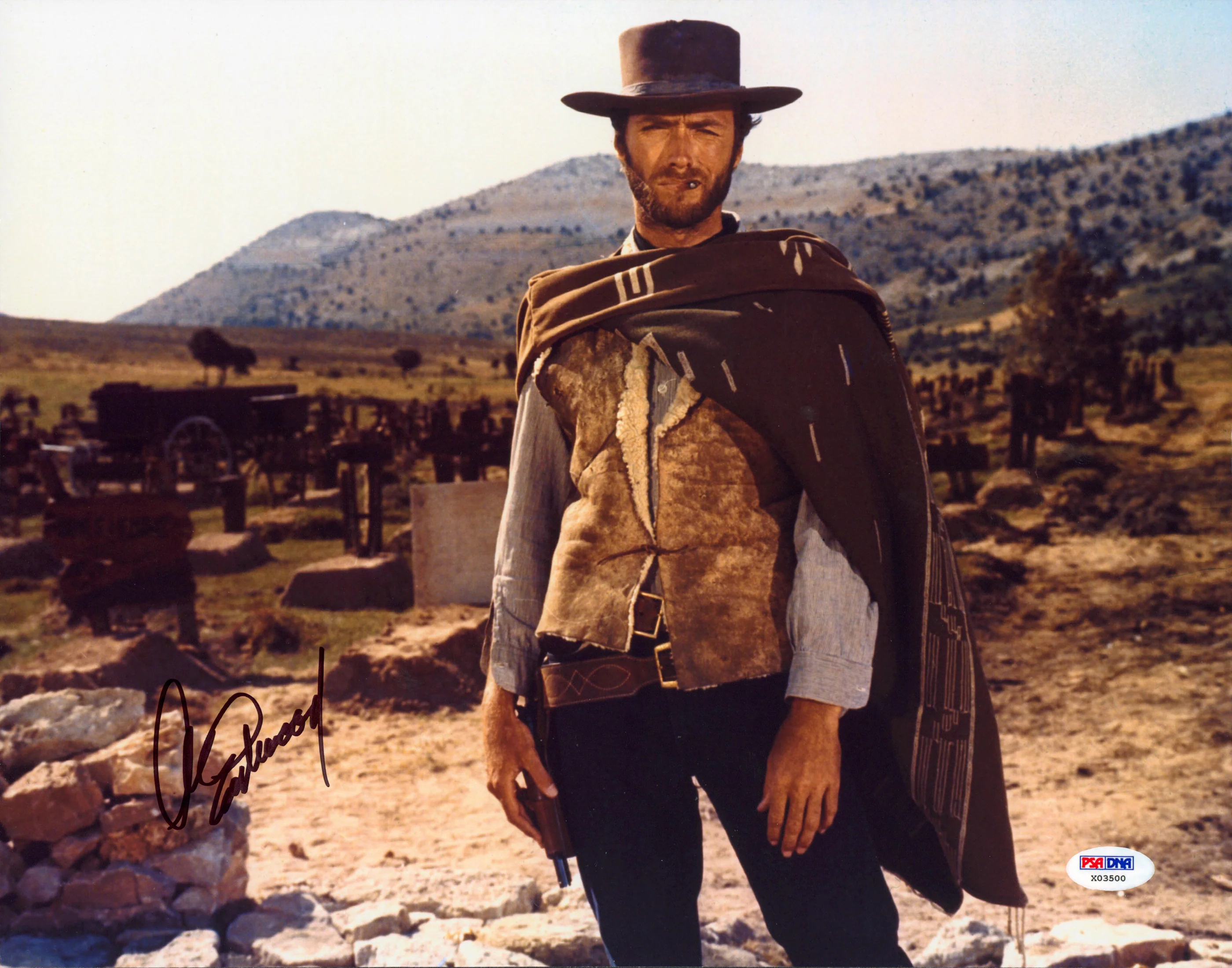 Clint Eastwood The Good, the Bad and the Ugly Signed 11x14 Photo PSA/DNA #X03500 - Image 2