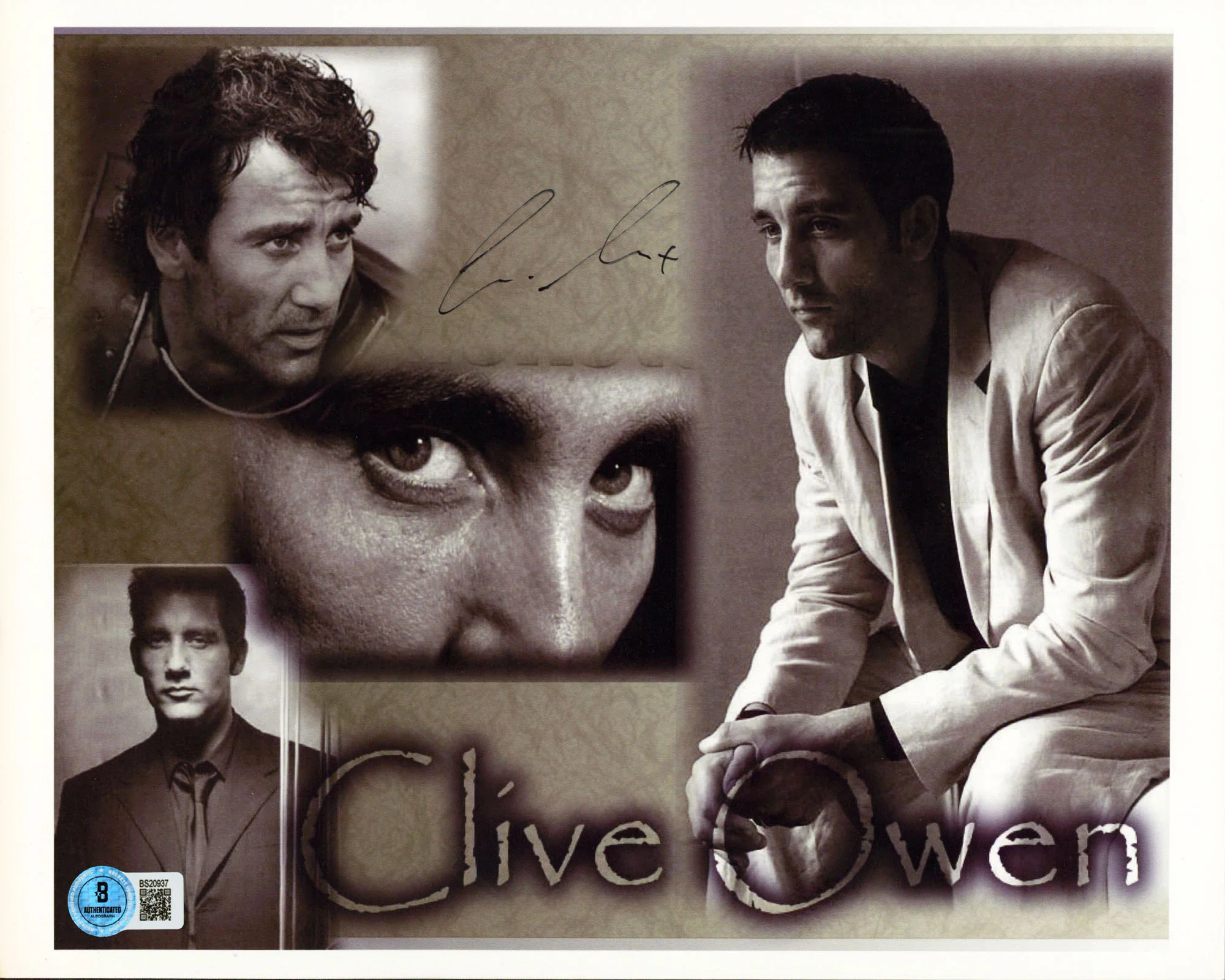 Clive Owen Sin City Authentic Signed 8.5x11 Horizontal Photo BAS #BS20937 - Image 2