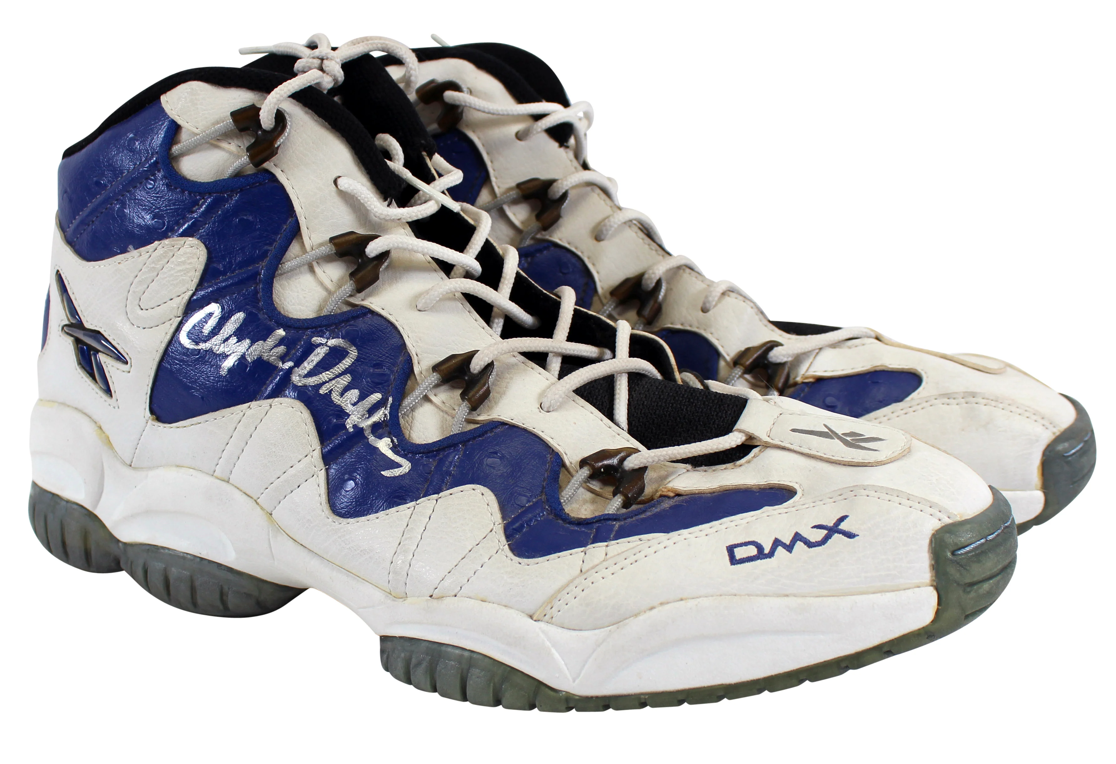 Clyde Drexler Signed 1997-98 Final Season Game Used Reebok DMX Size 15 Shoes JSA - Image 3