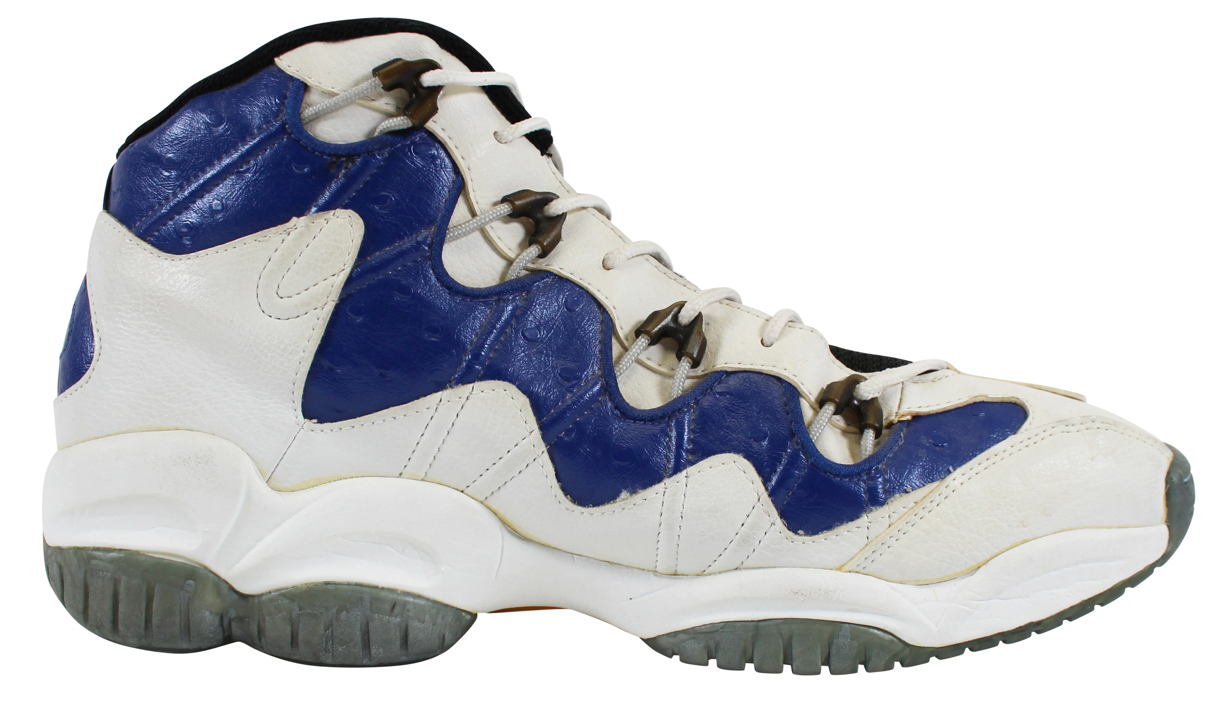 Clyde Drexler Signed 1997-98 Final Season Game Used Reebok DMX Size 15 Shoes JSA - Image 6