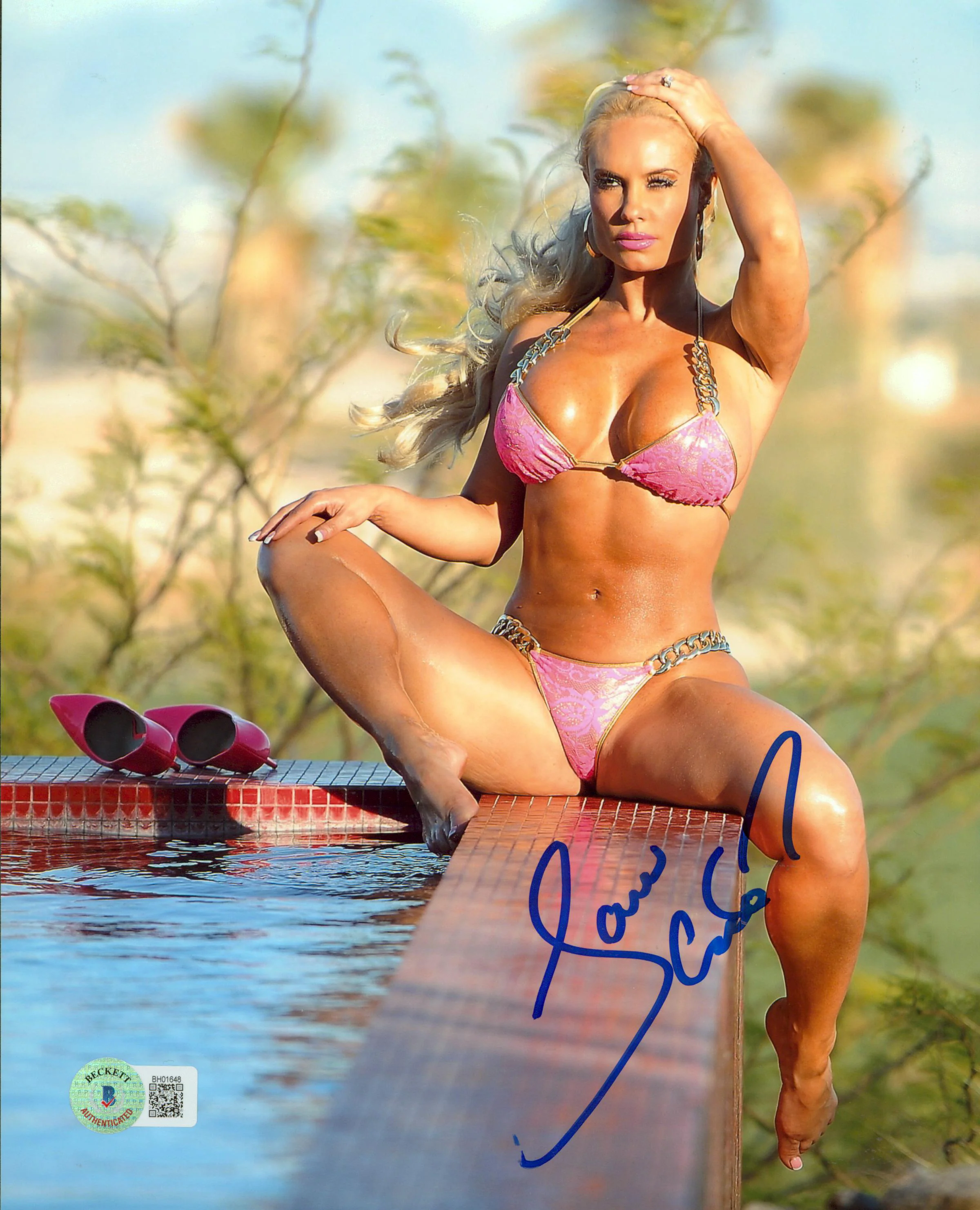 Coco Austin Ice Loves Coco "Love" Authentic Signed 8x10 Sexy Photo BAS #BH01648 - Image 2