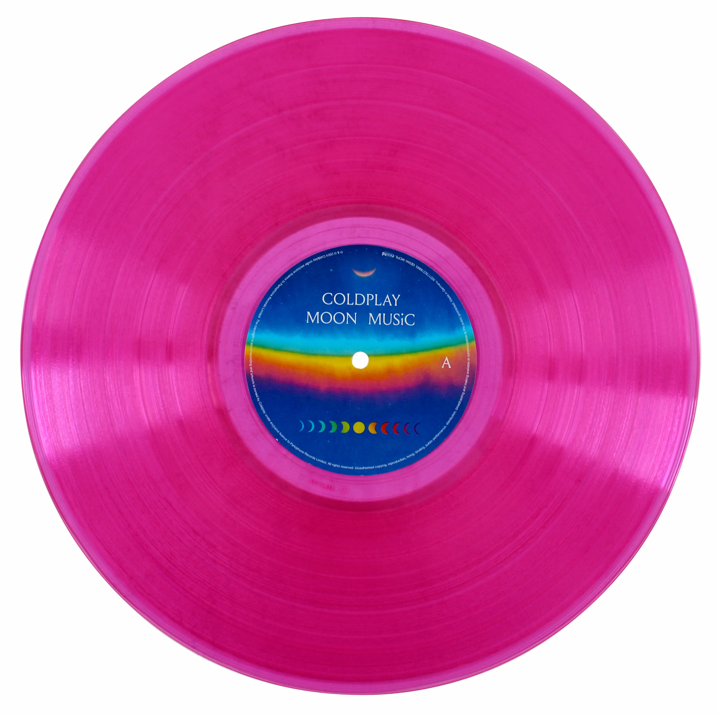 Coldplay Martin, Berryman +2 Signed Moon Music Album Flat w/ Album & Vinyl BAS - Image 10