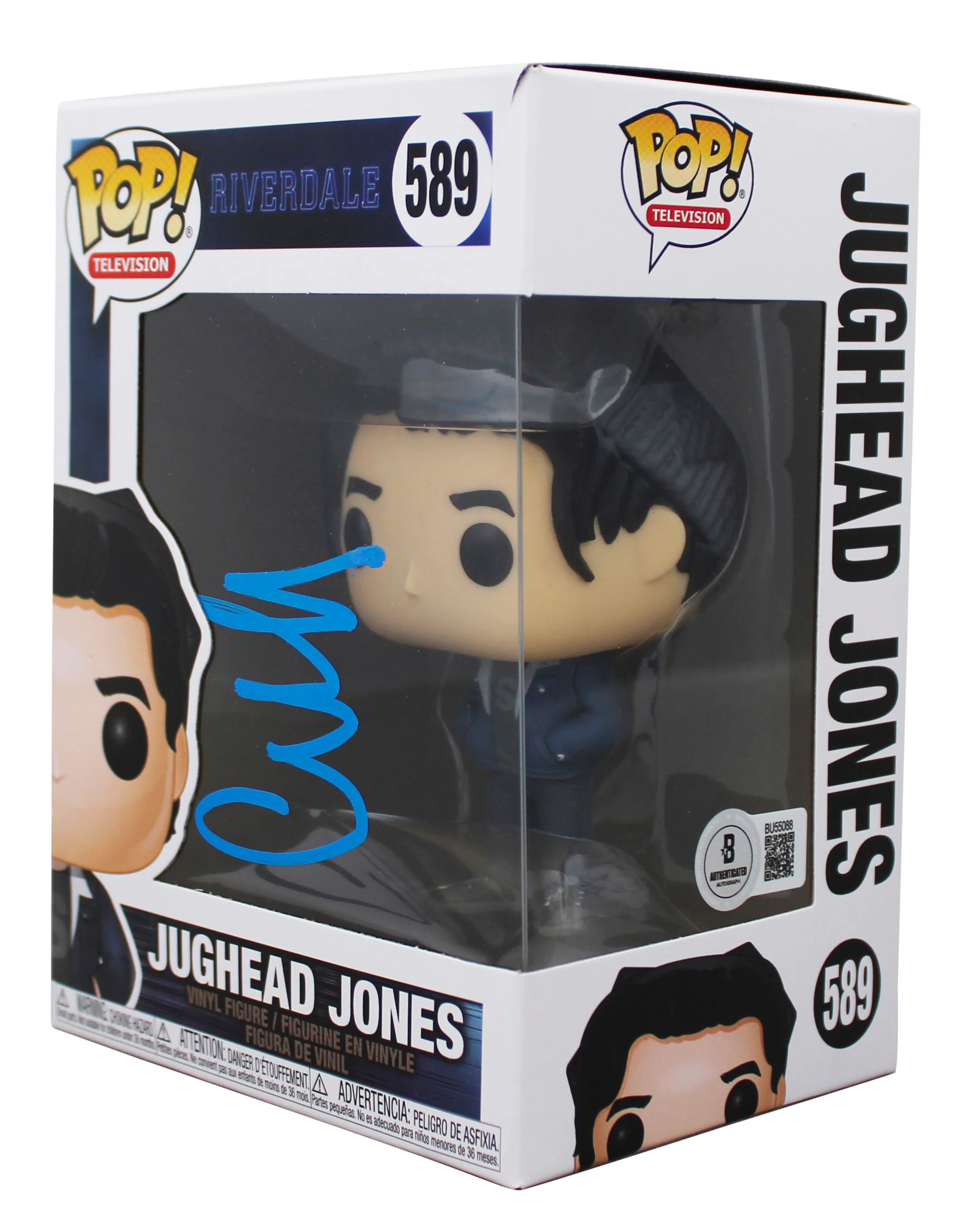 Cole Sprouse Riverdale Signed Jughead Jones Funko Pop Vinyl Figure BAS #BU55088 - Image 3