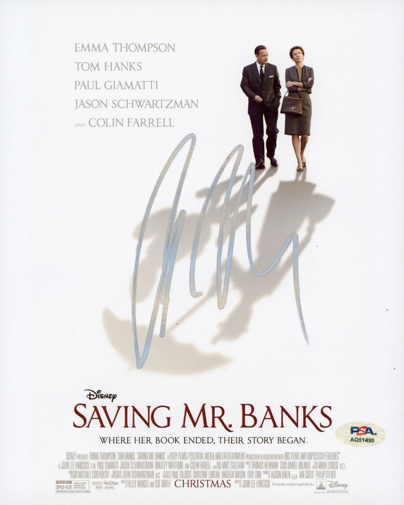 Colin Farrell Saving Mr. Banks Authentic Signed 8x10 Vertical Photo PSA AQ51490
