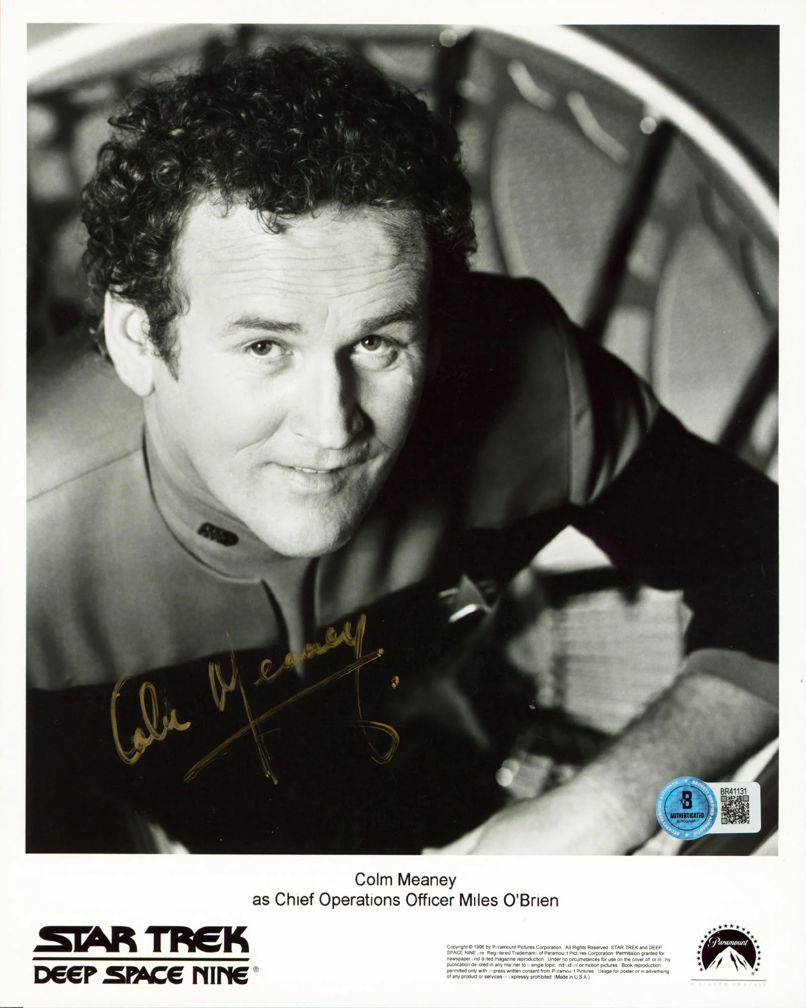 Colm Meaney Star Trek Deep Space Nine Authentic Signed 8x10 Photo BAS #BR41131 - Image 2