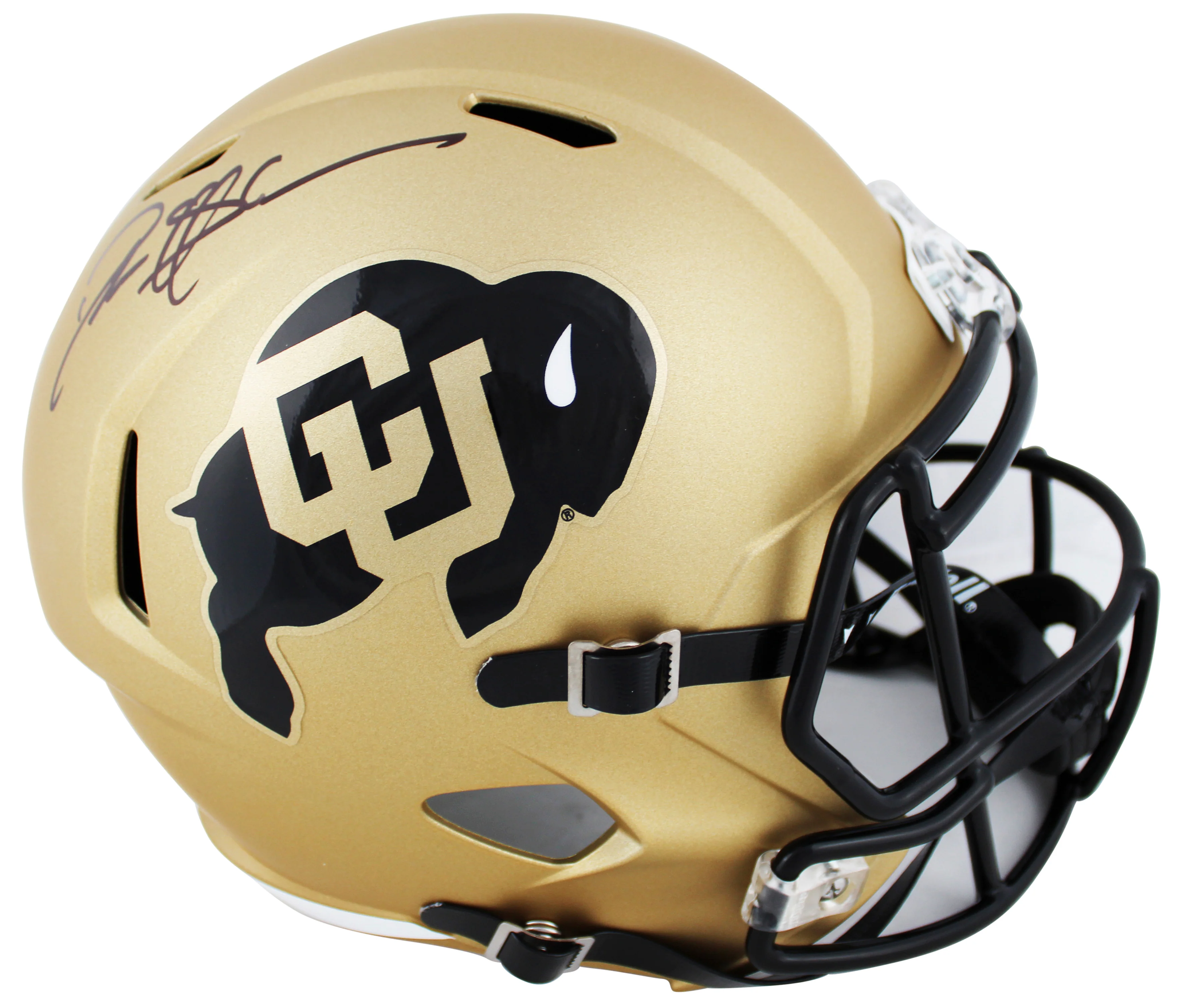 Colorado Deion Sanders Authentic Signed Full Size Speed Rep Helmet BAS Witnessed - Image 3