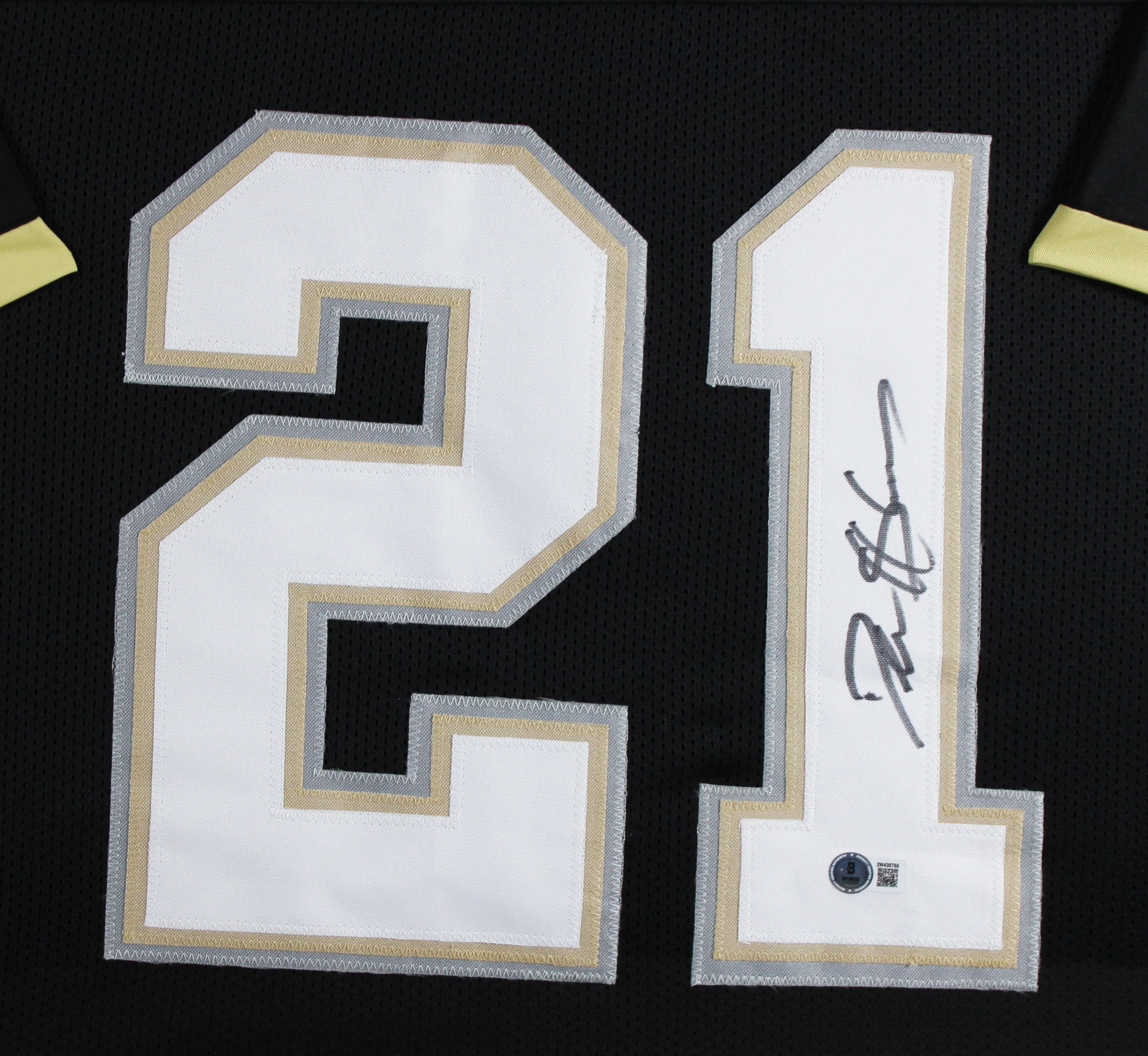Colorado Deion Sanders Signed Black Pro Style Framed Jersey BAS Wit #2W438785 - Image 3