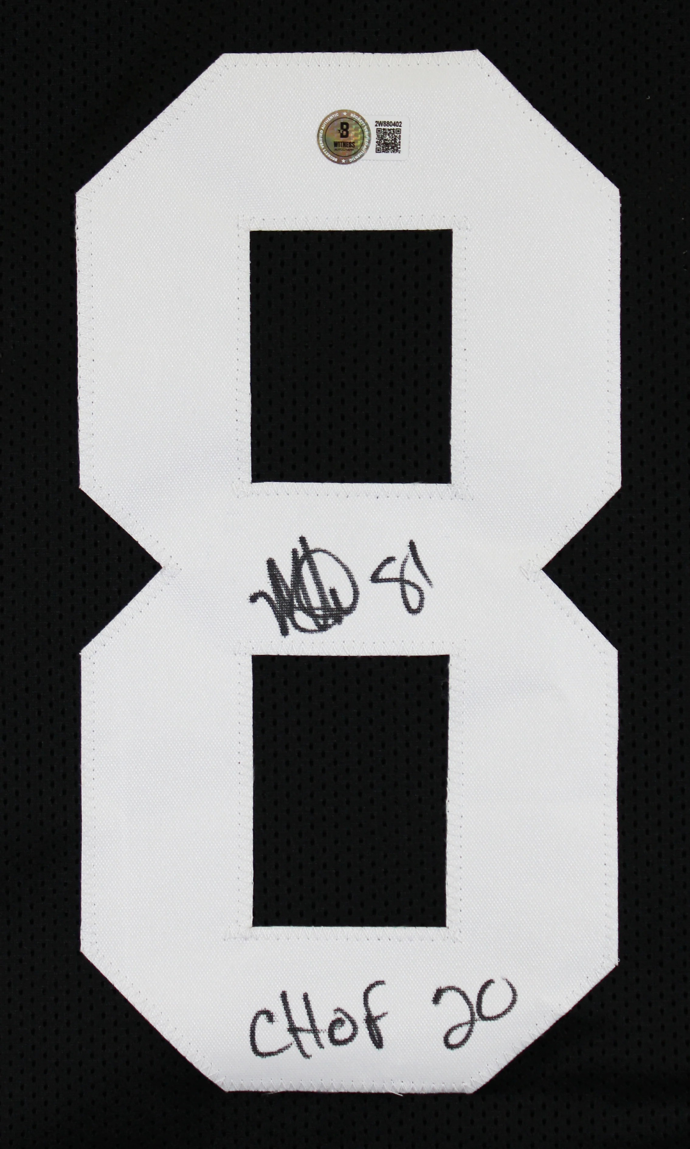 Colorado Michael Westbrook "CHOF 20" Signed Black Pro Style Jersey BAS Witnessed - Image 3