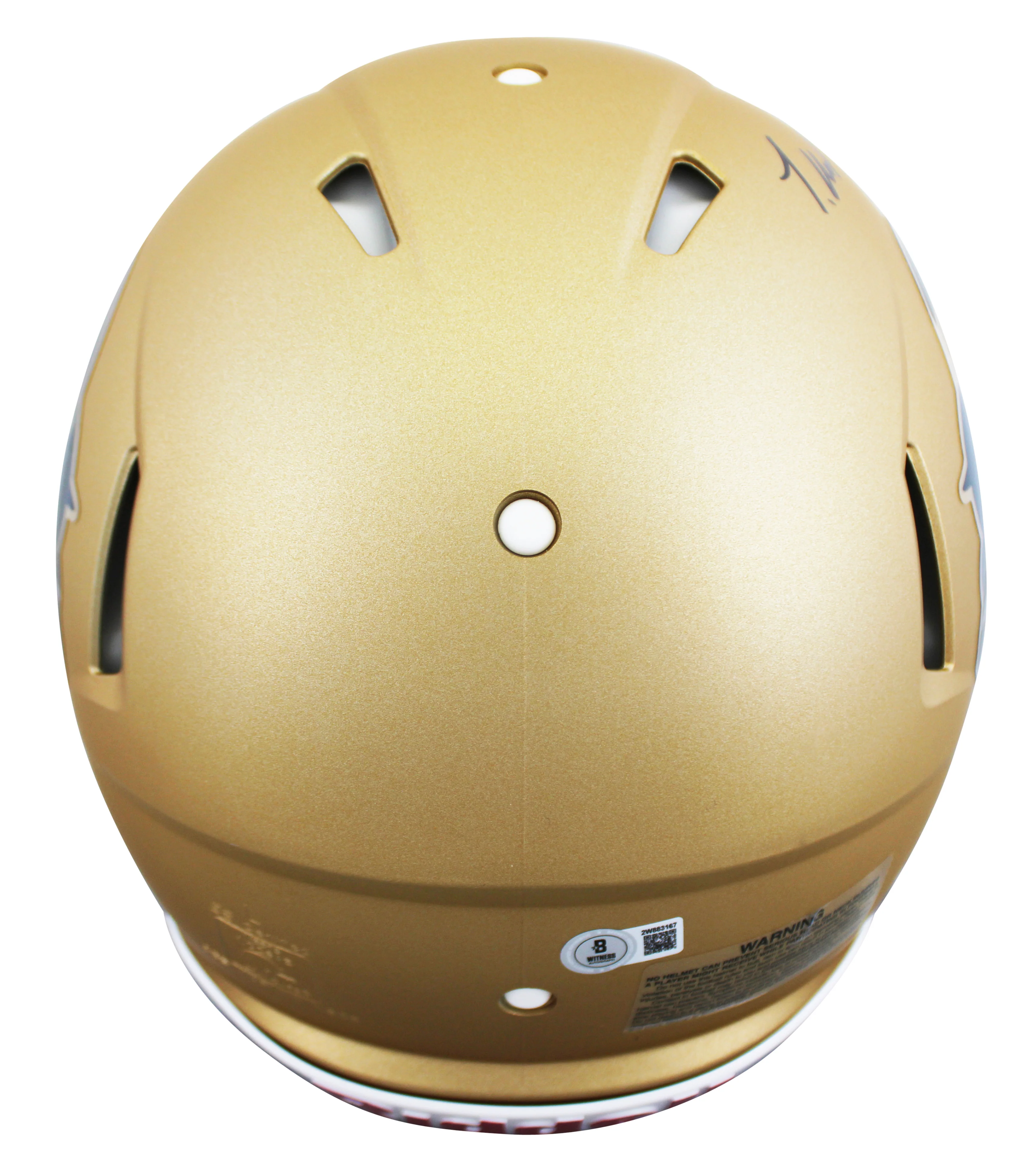 Colorado Travis Hunter "24 HT" Signed Full Size Speed Proline Helmet BAS Witness - Image 3