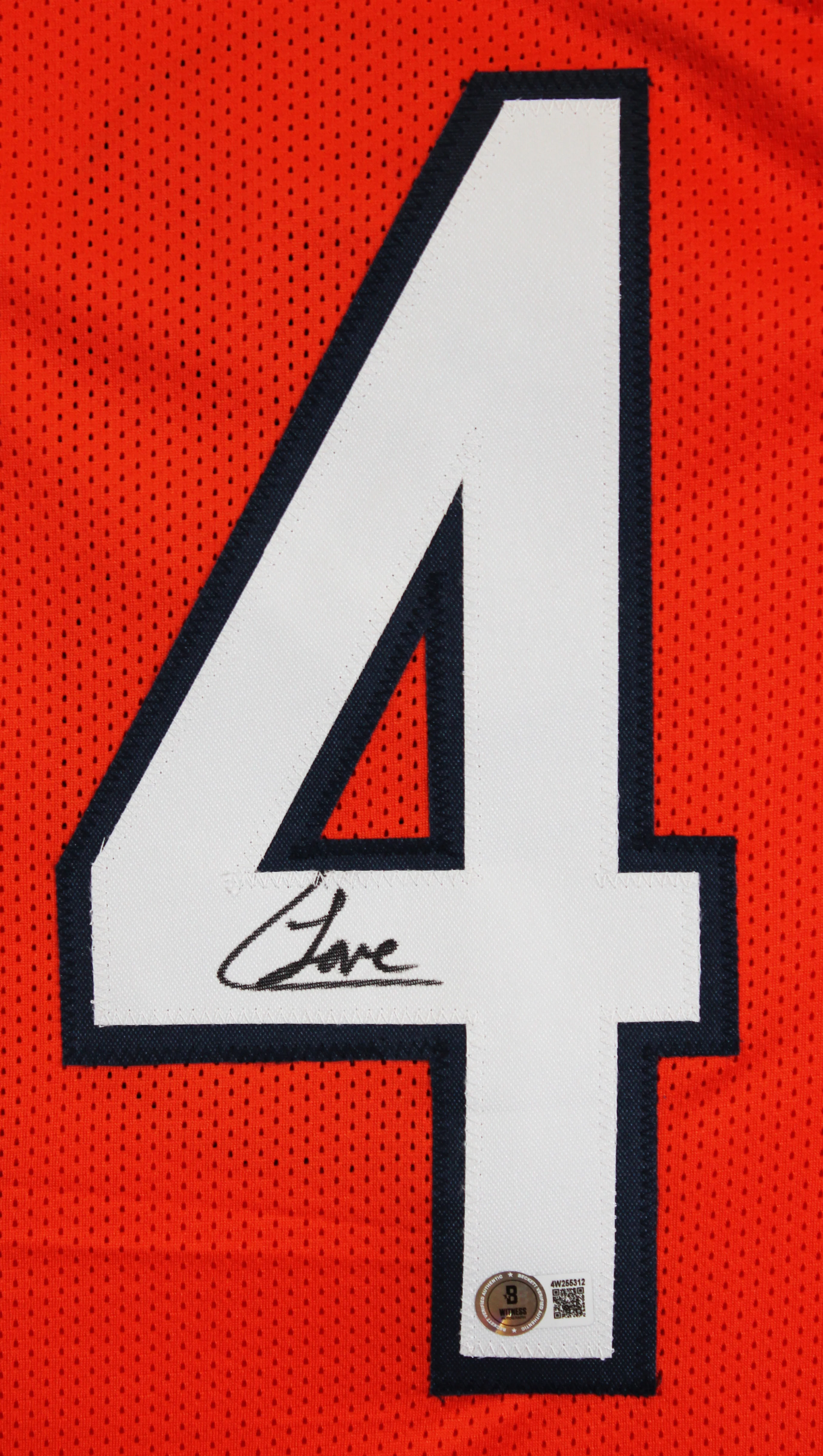 Colston Loveland Authentic Signed Orange Procut Style Jersey BAS Witnessed - Image 3