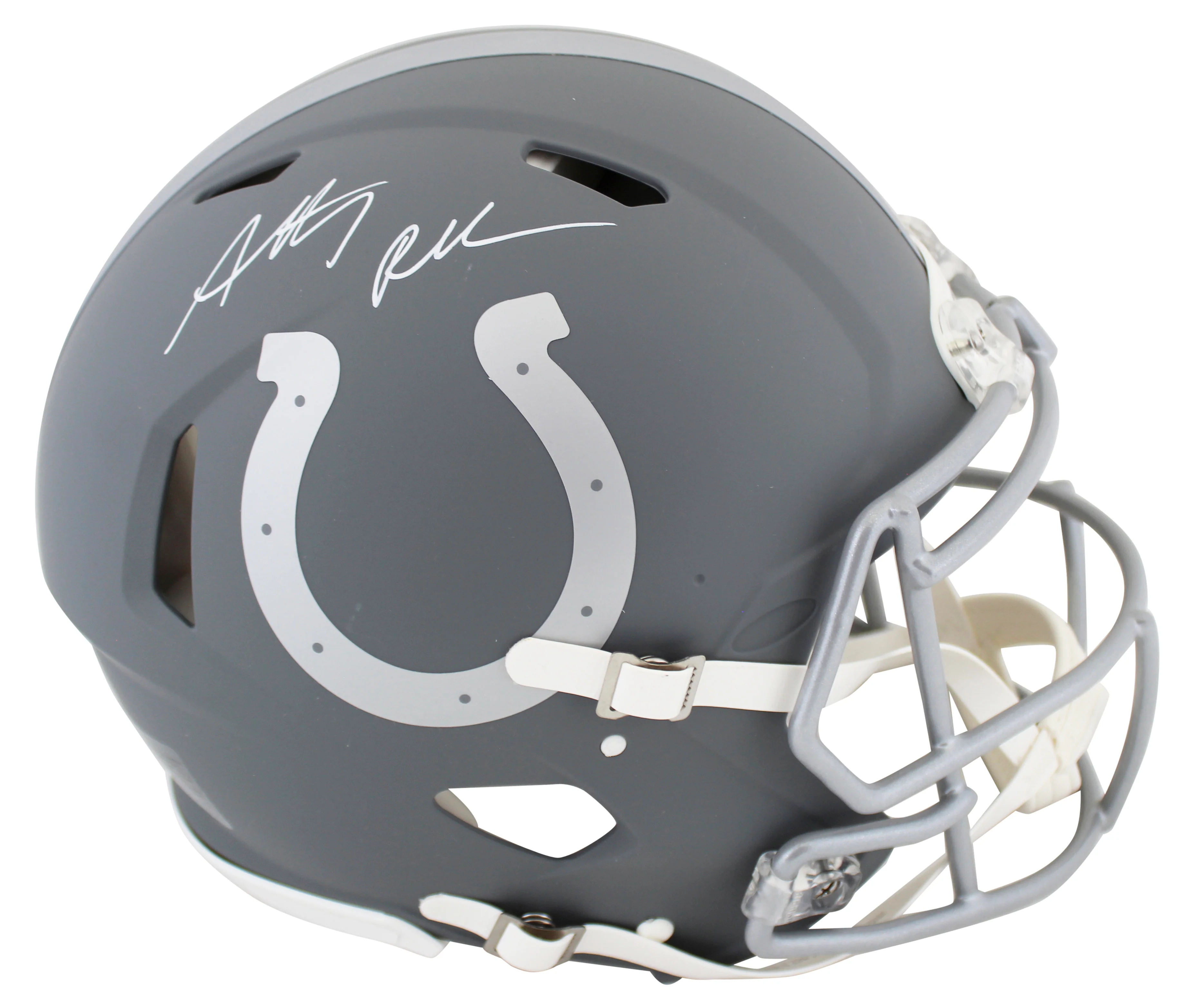 Colts Anthony Richardson Signed Slate Full Size Speed Proline Helmet W/ Case Fan - Image 3