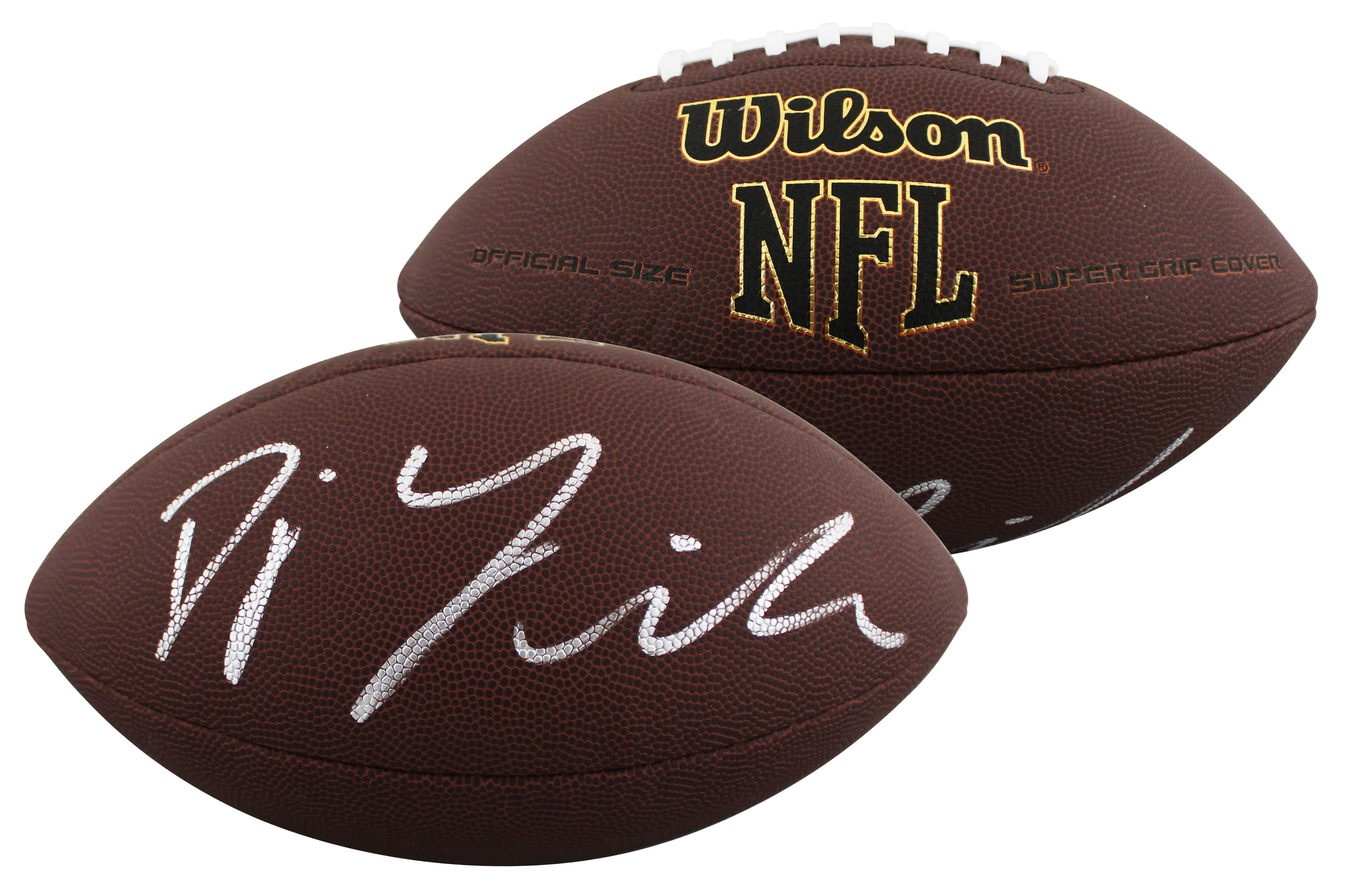 Colts D.J. Giddens Authentic Signed Wilson Super Grip Nfl Football BAS Witnessed - Image 2