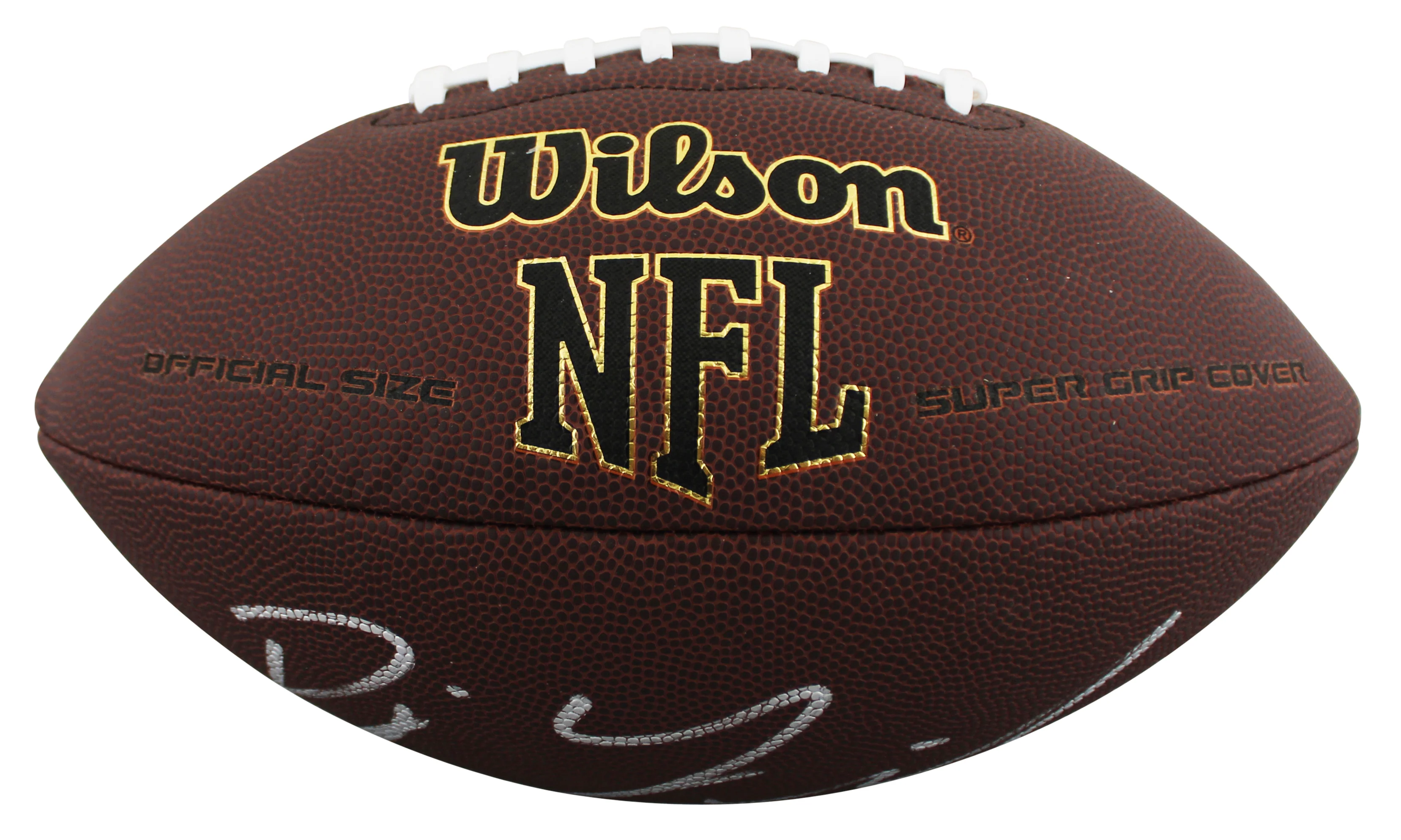 Colts D.J. Giddens Authentic Signed Wilson Super Grip Nfl Football BAS Witnessed - Image 4
