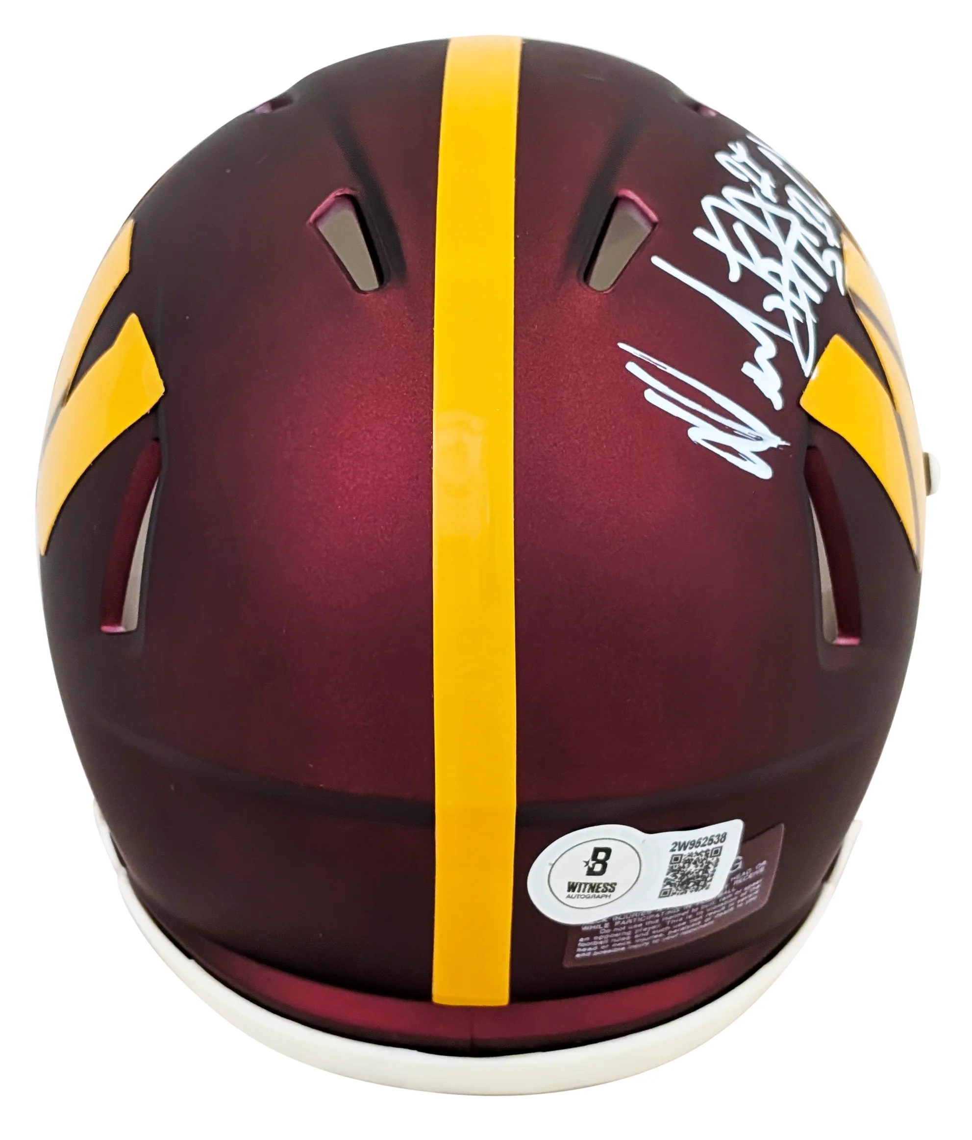 Commanders Dexter Manley "2x SB Champ" Signed Speed Mini Helmet BAS Witnessed - Image 3