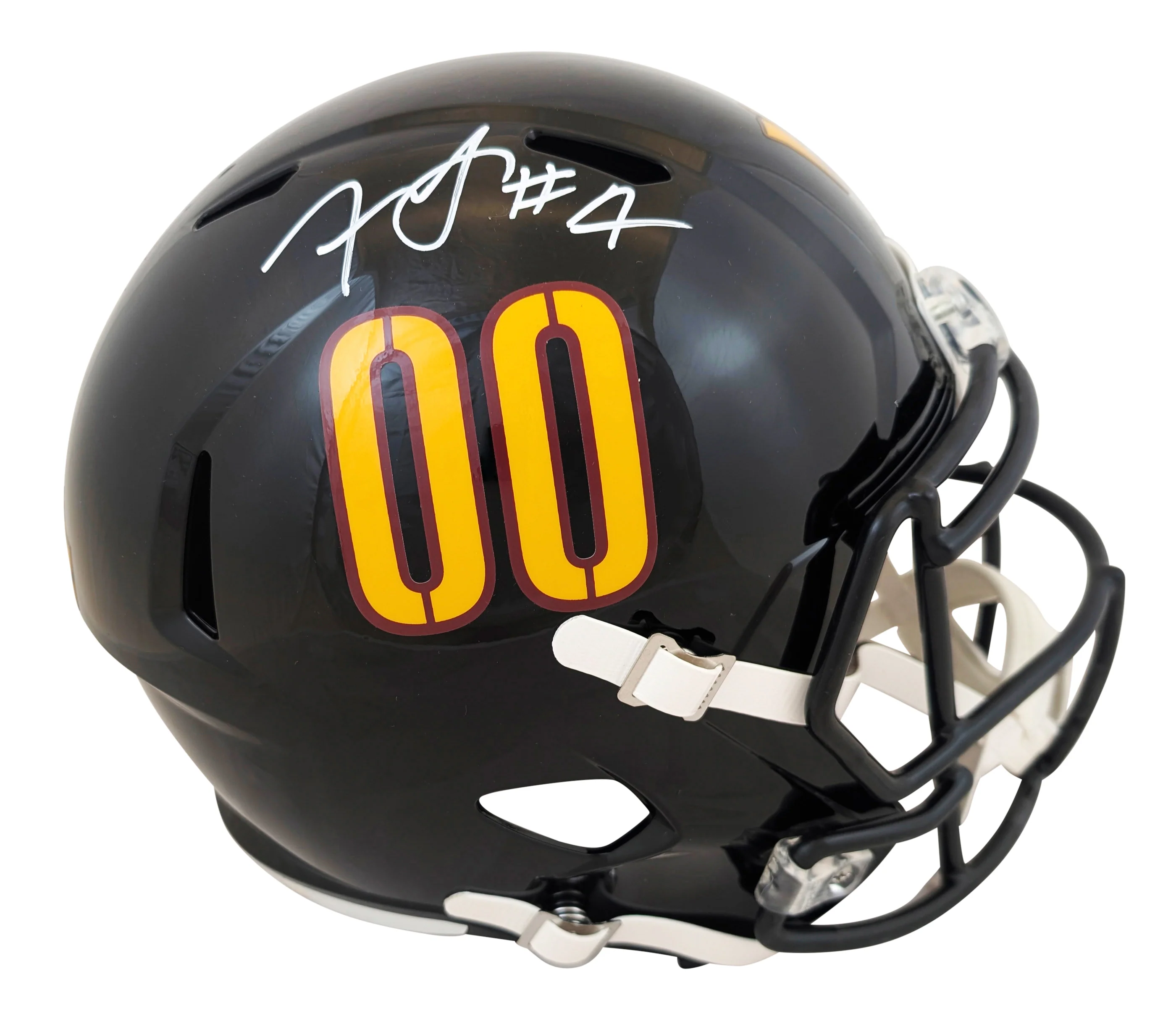 Commanders Frankie Luvu Signed 22 On-Field Alt F/S Speed Rep Helmet W/ Case BAS - Image 3