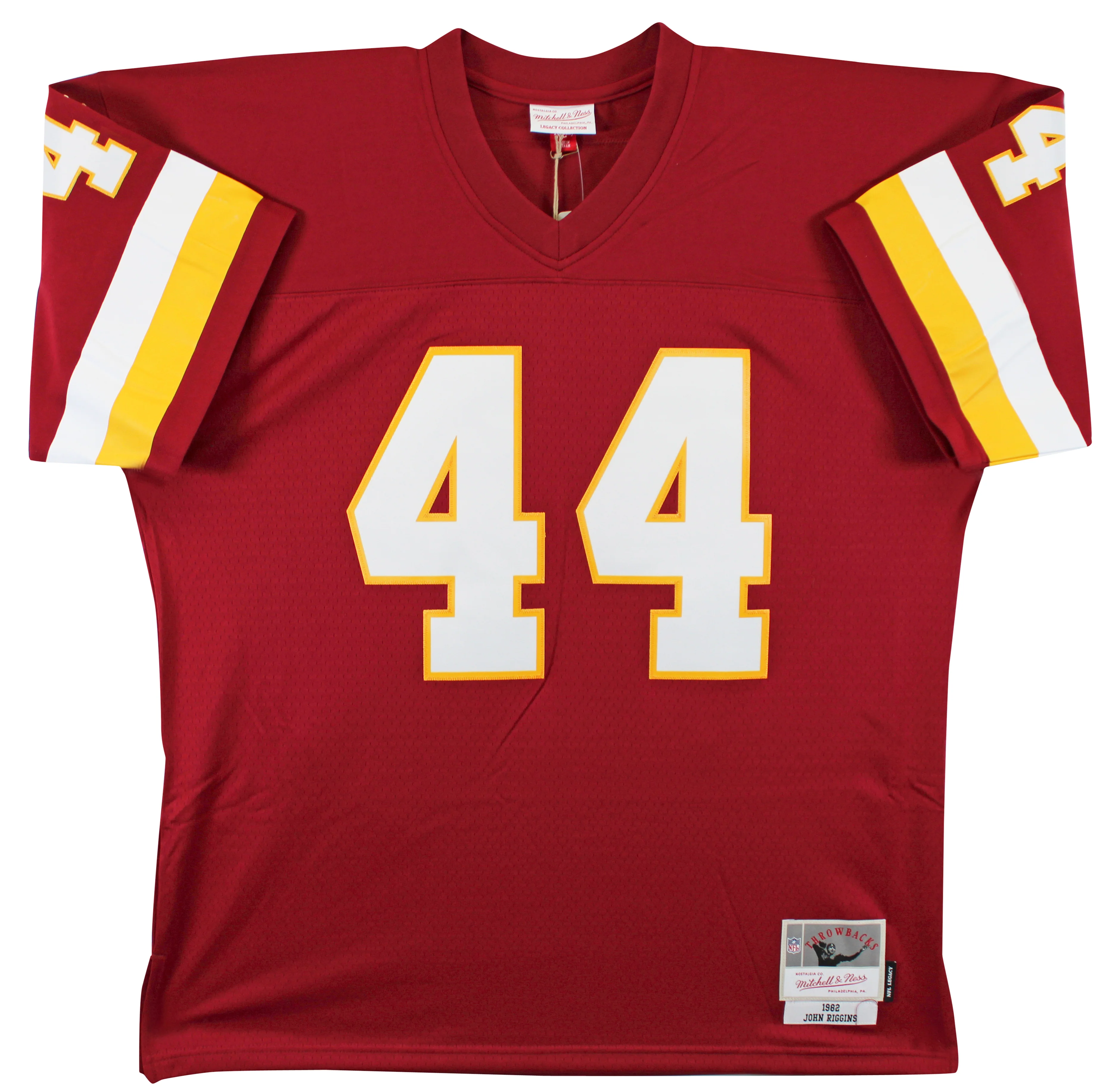 Commanders John Riggins "4x Insc" Signed 1982 Maroon M&N Jersey BAS Witnessed - Image 5