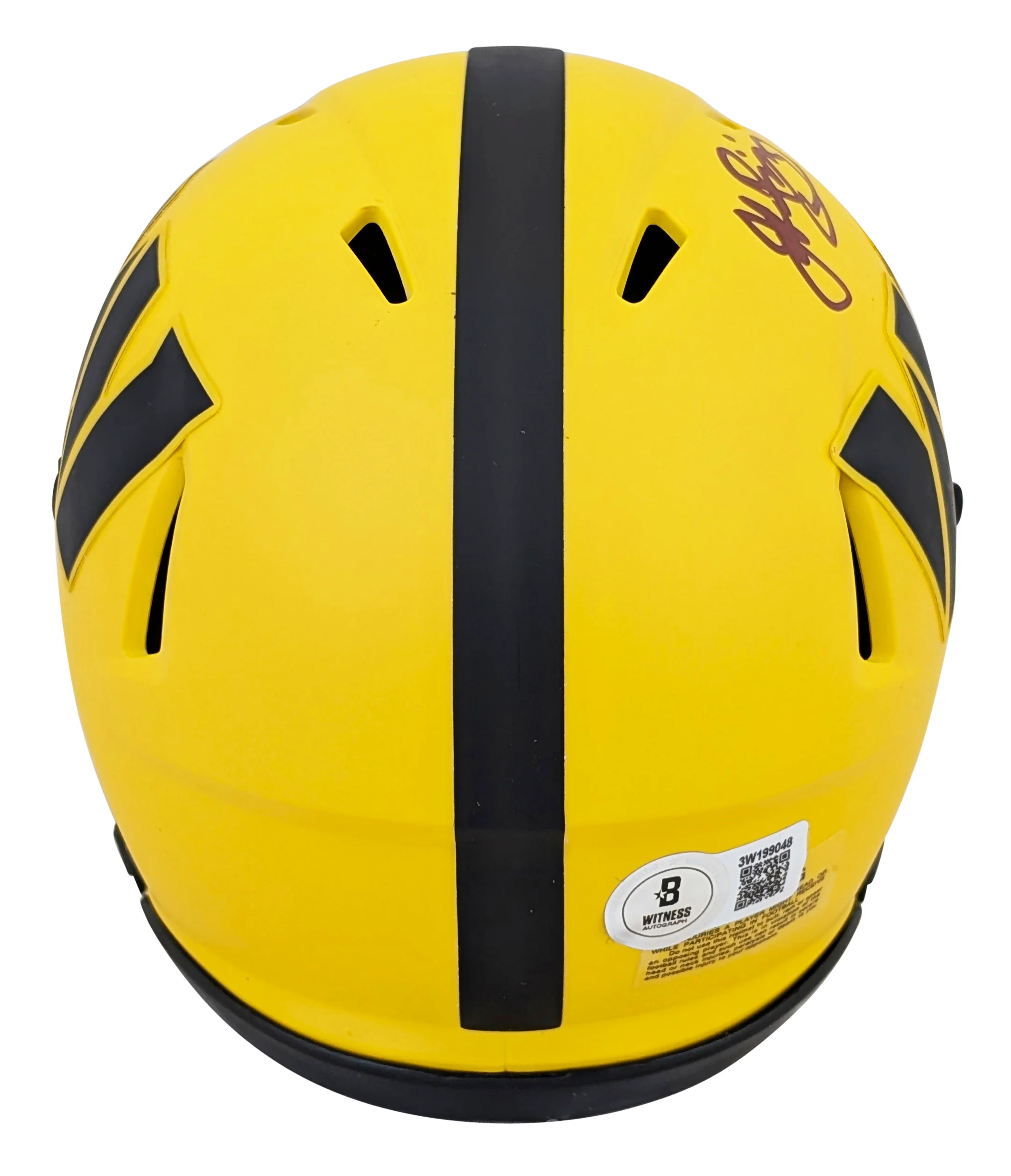 Commanders John Riggins Signed Rave Speed Mini Helmet W/ Case BAS Witnessed - Image 4