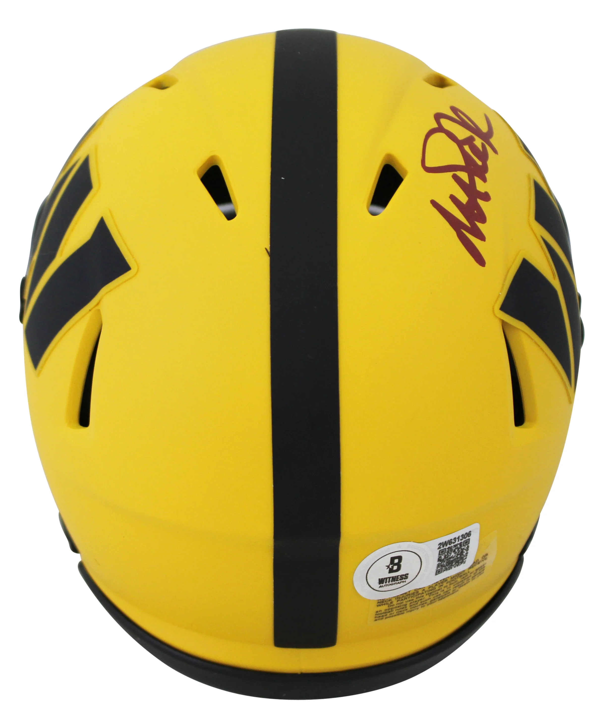 Commanders Magic Johnson Signed Rave Speed Mini Helmet W/ Case BAS Witnessed - Image 4