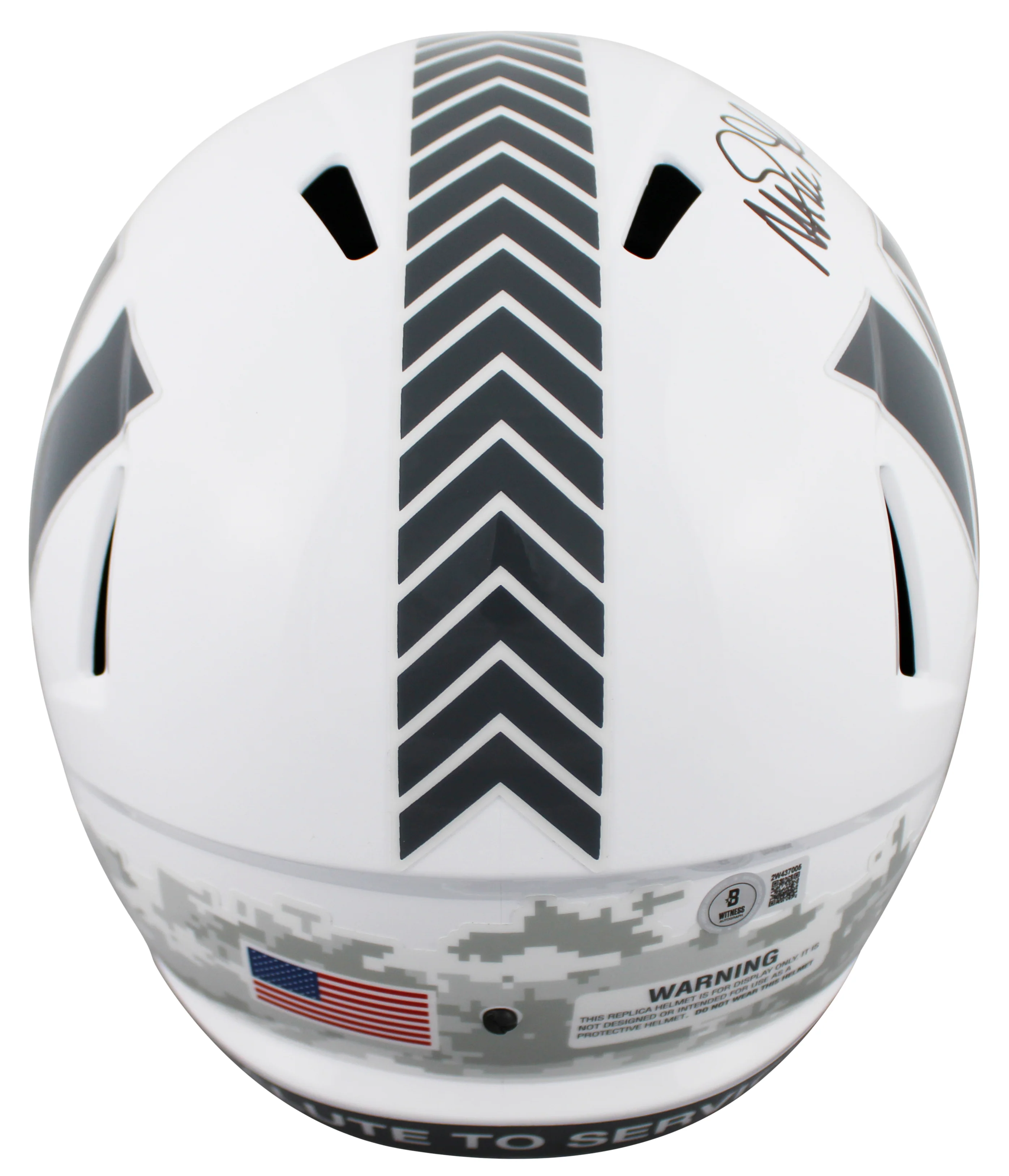 Commanders Magic Johnson Signed Salute To Service III F/S Speed Rep Helmet BAS W - Image 3