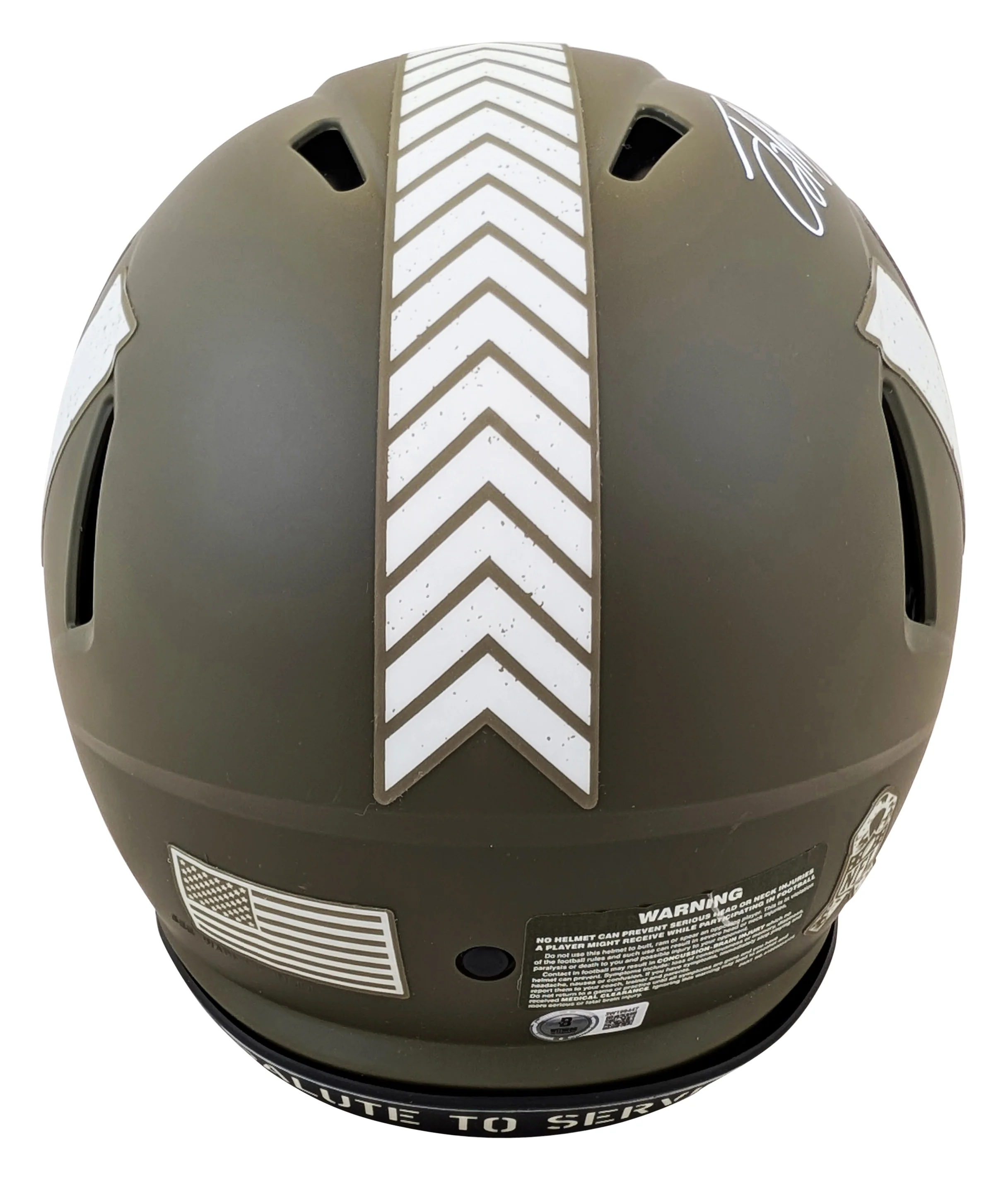 Commanders Terry McLaurin Signed STS Full Size Speed Proline Helmet BAS Witness - Image 3