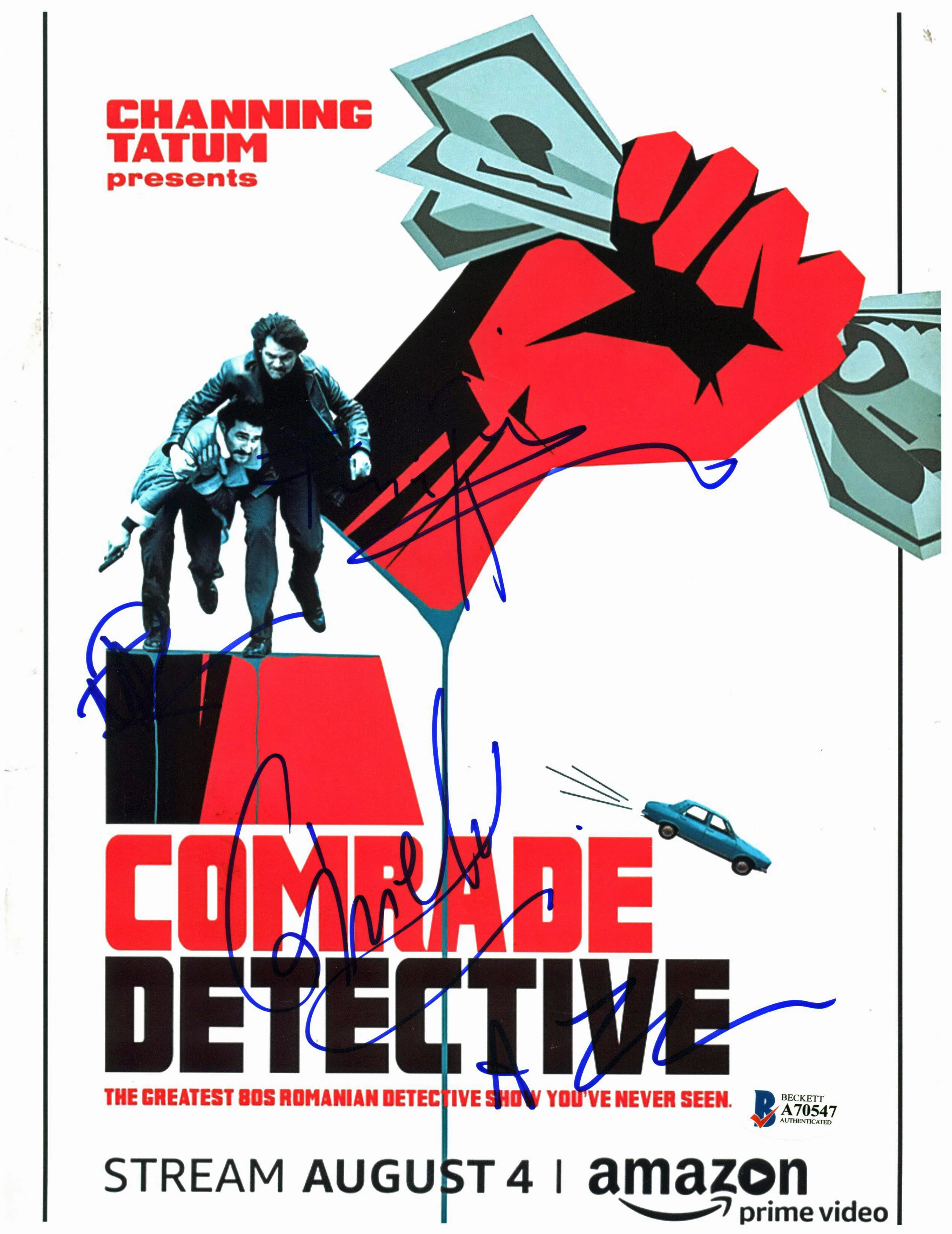 Comrade Detective (4) Thomas, Tanaka, Ulici +1 Signed 8x10 Photo BAS #A70547 - Image 2