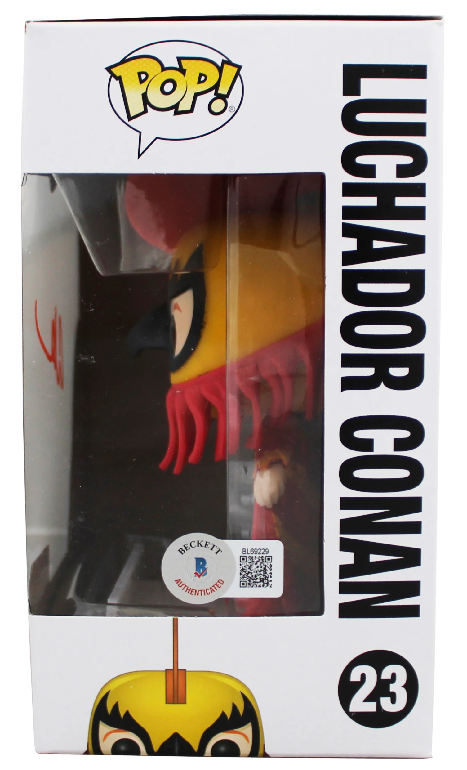 Conan O'Brien Signed Luchador Conan #23 Funko Pop Vinyl Figure BAS #BL69229 - Image 4