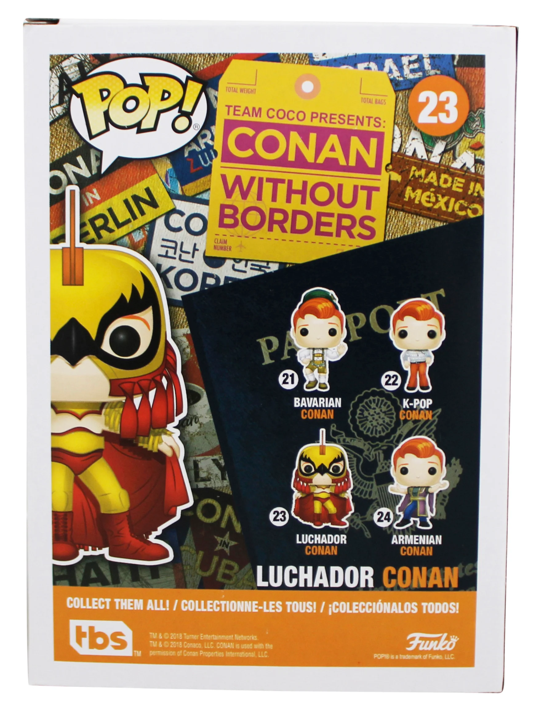 Conan O'Brien Signed Luchador Conan #23 Funko Pop Vinyl Figure BAS #BL69229 - Image 5
