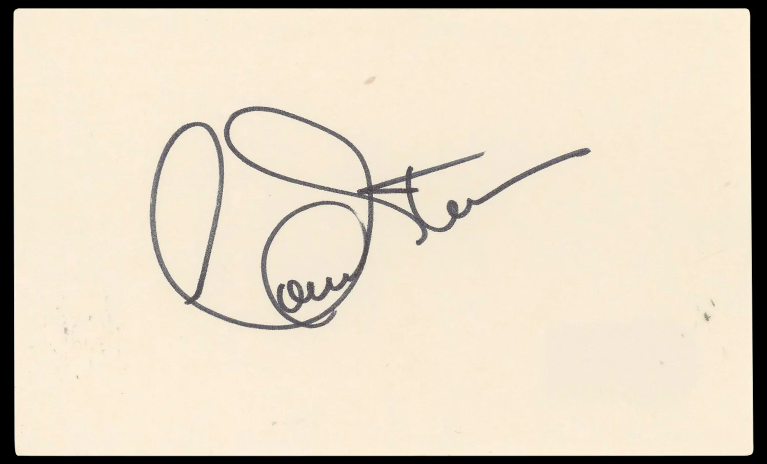 Connie Stevens Hawaiian Eye Authentic Signed 3x5 Index Card BAS #BN33257 - Image 2
