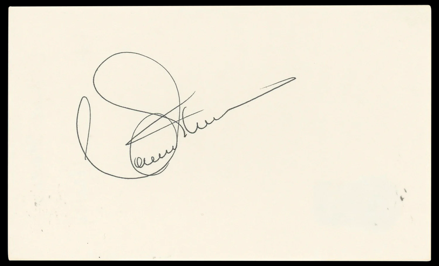Connie Stevens Hawaiian Eye Authentic Signed 3x5 Index Card BAS #BN33259 - Image 2