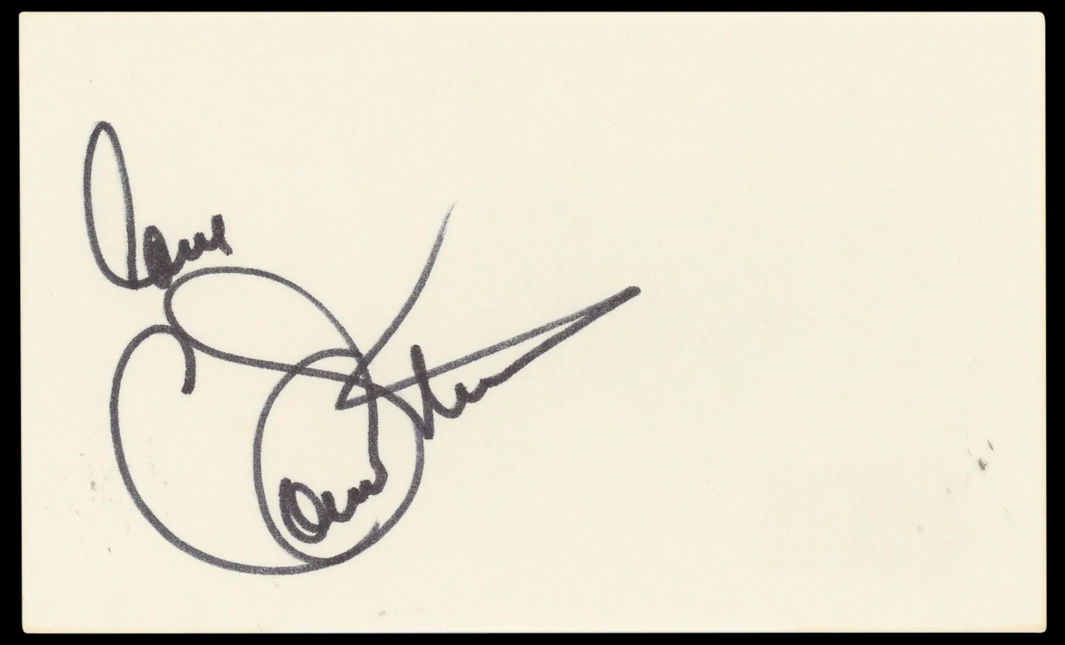 Connie Stevens Hawaiian Eye "Love" Authentic Signed 3x5 Index Card BAS #BN33261 - Image 2