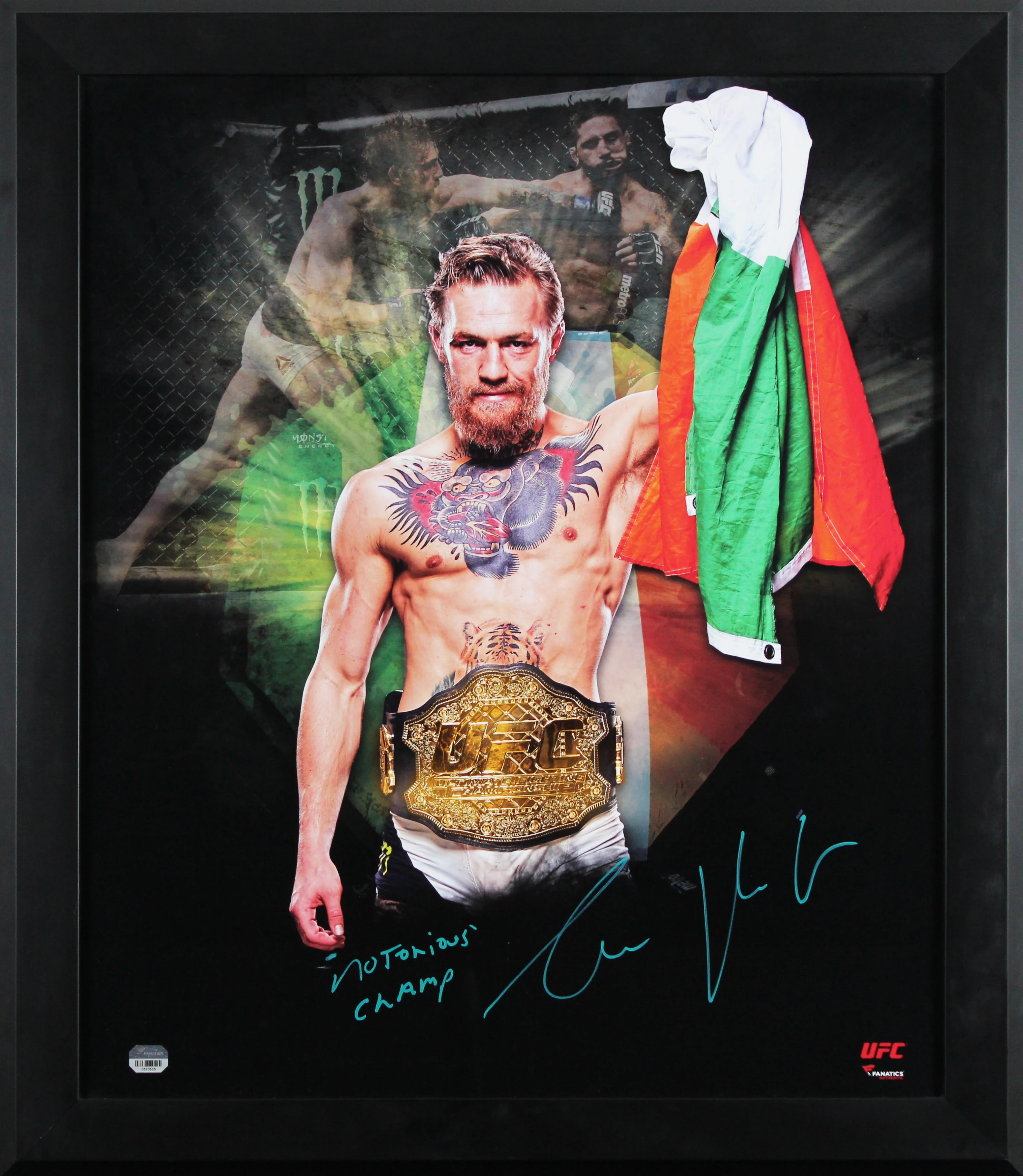Conor McGregor Authentic Signed Framed 20x24 Photo Fanatics #0570535 - Image 2