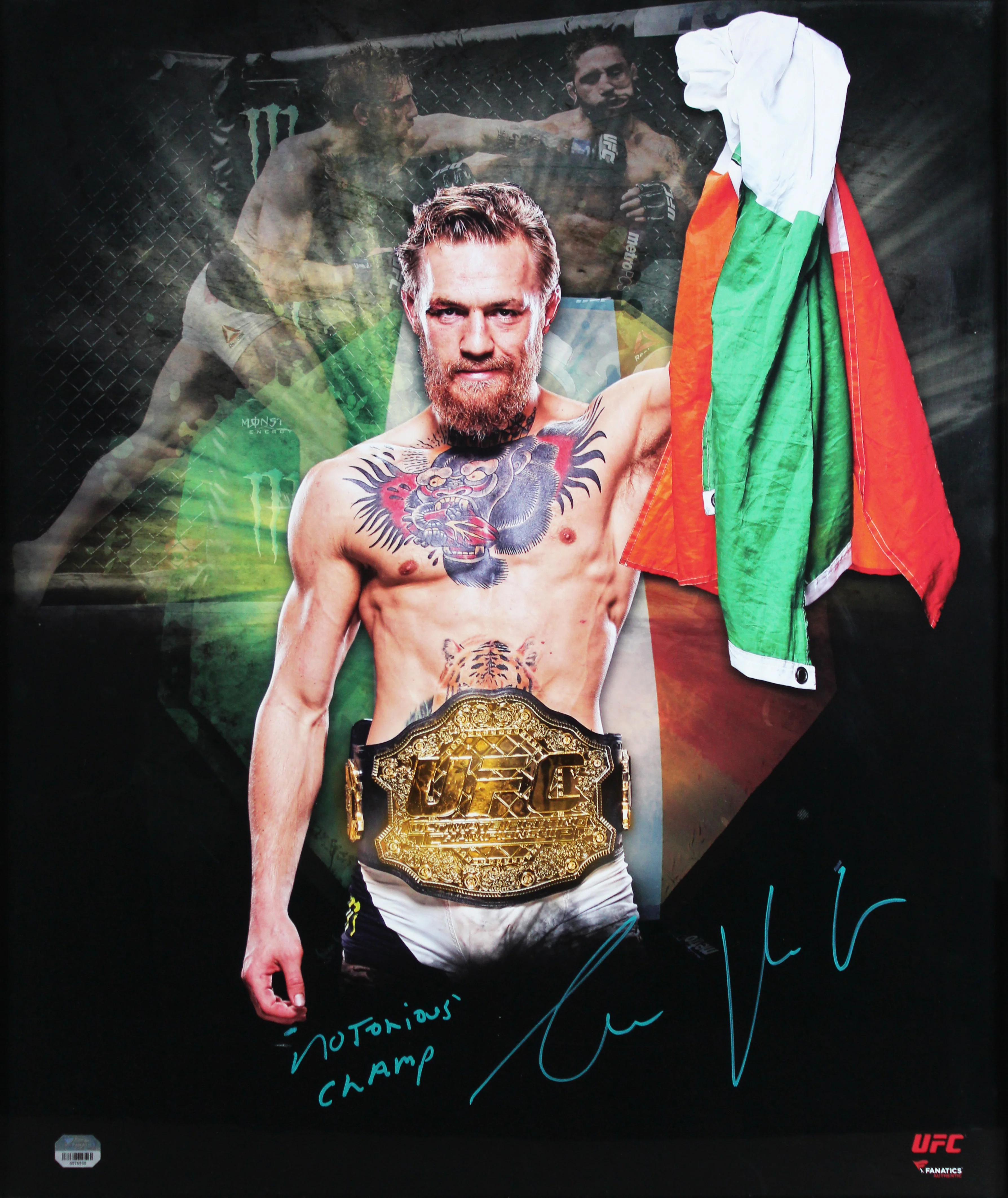 Conor McGregor Authentic Signed Framed 20x24 Photo Fanatics #0570535 - Image 3