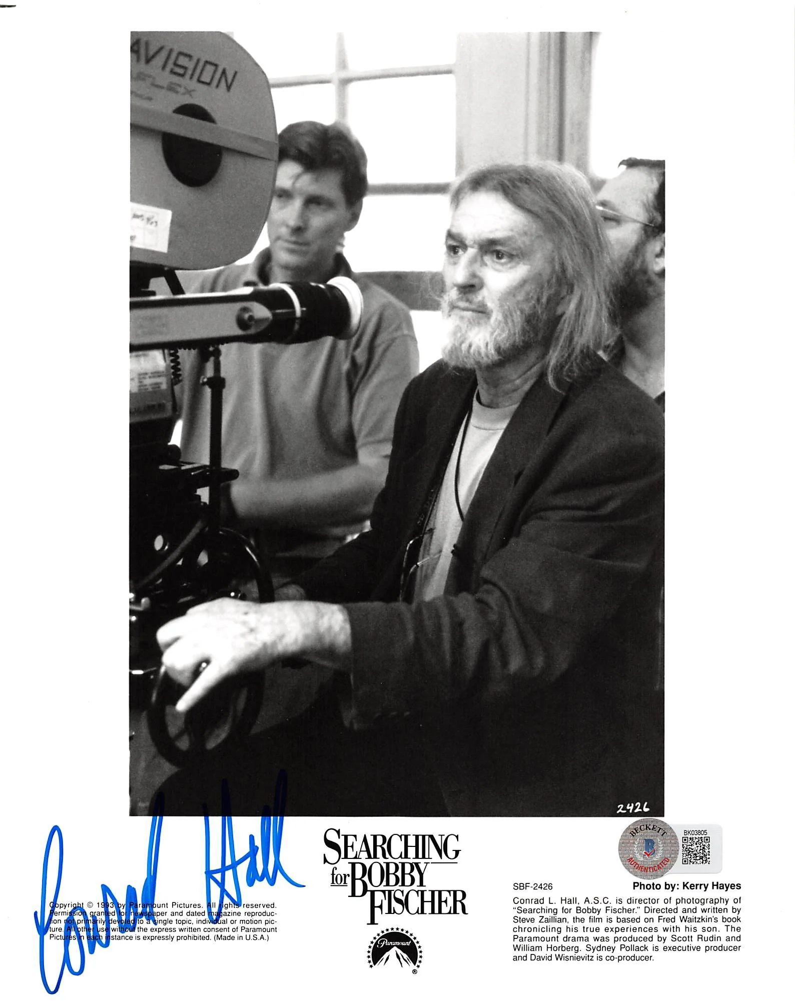 Conrad L. Hall Searching for Bobby Fischer Signed 8x10 Photo BAS #BK03805 - Image 2