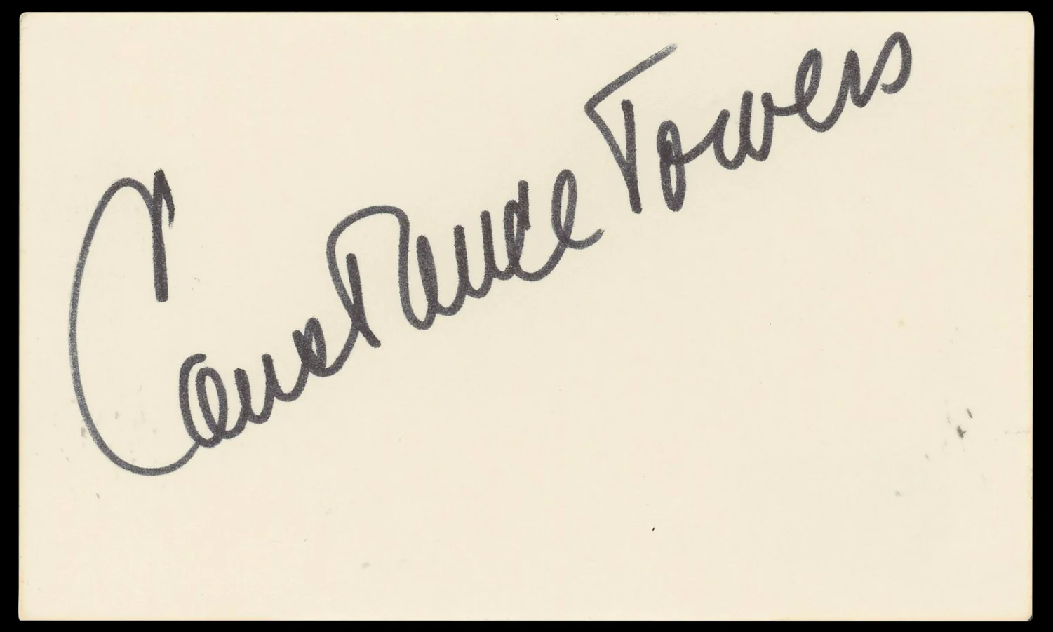 Constance Towers The King and I Authentic Signed 3x5 Index Card BAS #BN33234 - Image 2