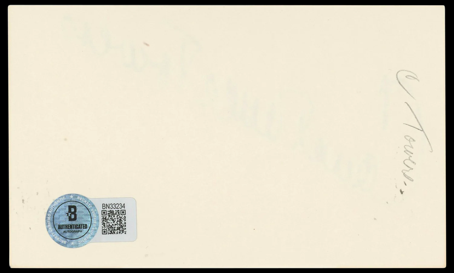 Constance Towers The King and I Authentic Signed 3x5 Index Card BAS #BN33234 - Image 3