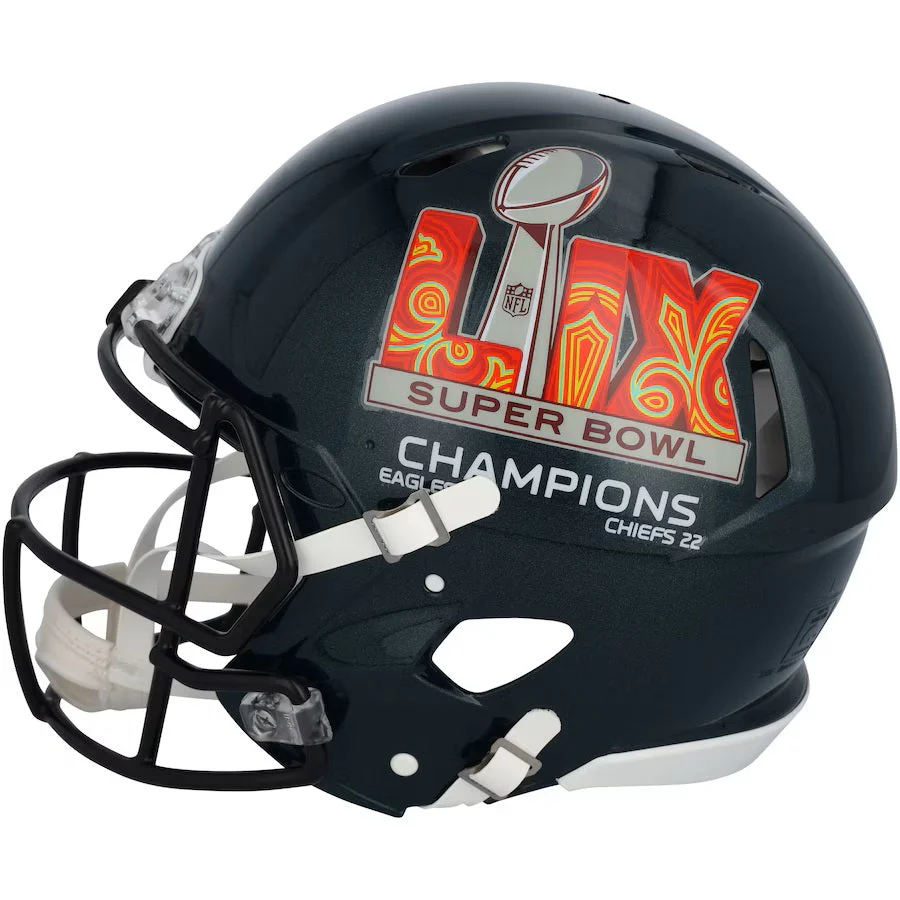 Cooper DeJean Signed Eagles Super Bowl 59 LIX FS Replica Speed Helmet 2 Fanatics - Image 2