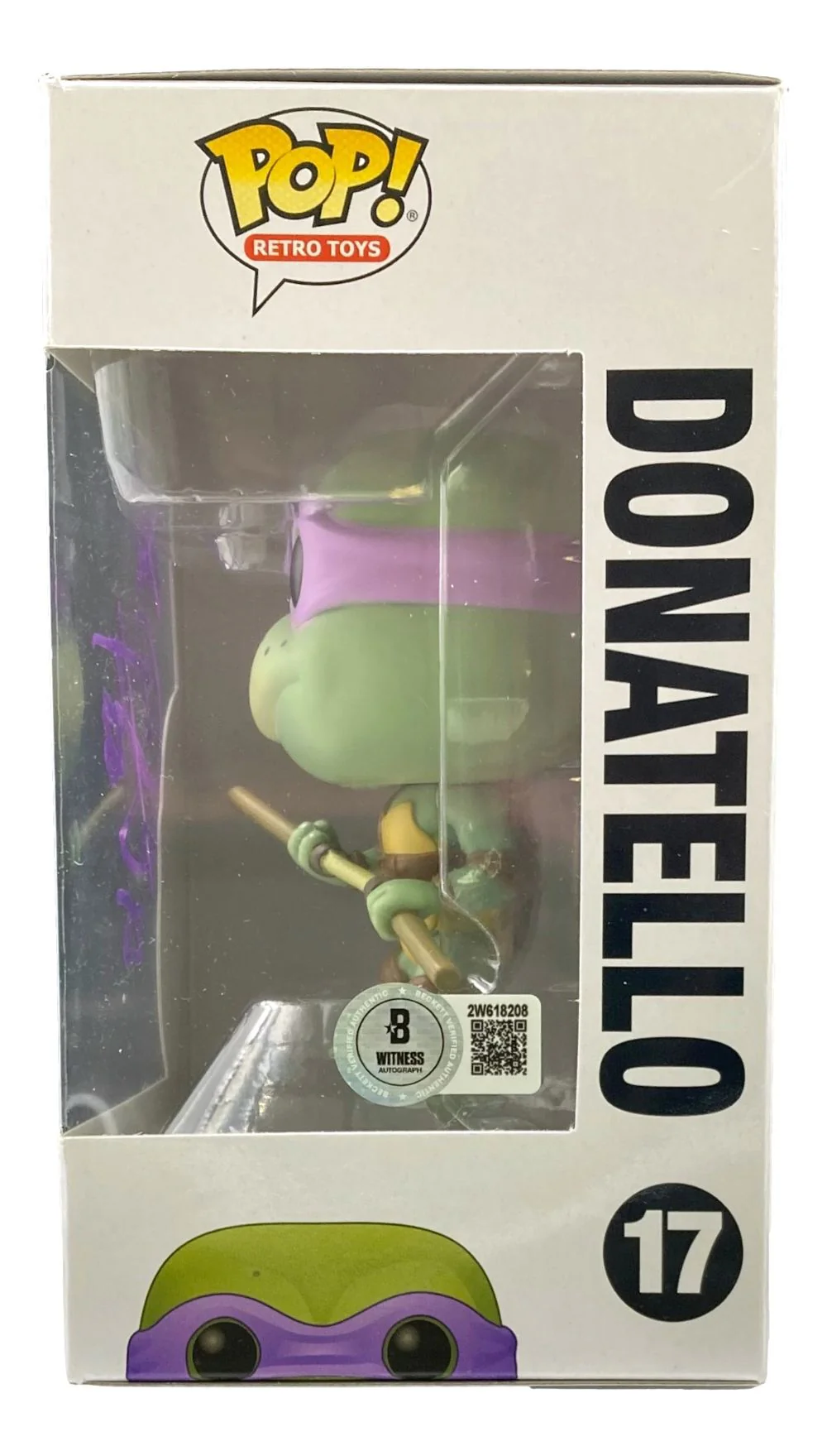 Corey Feldman Signed Teenage Mutant Ninja Turtles Funko Pop #17 Love BAS - Image 2