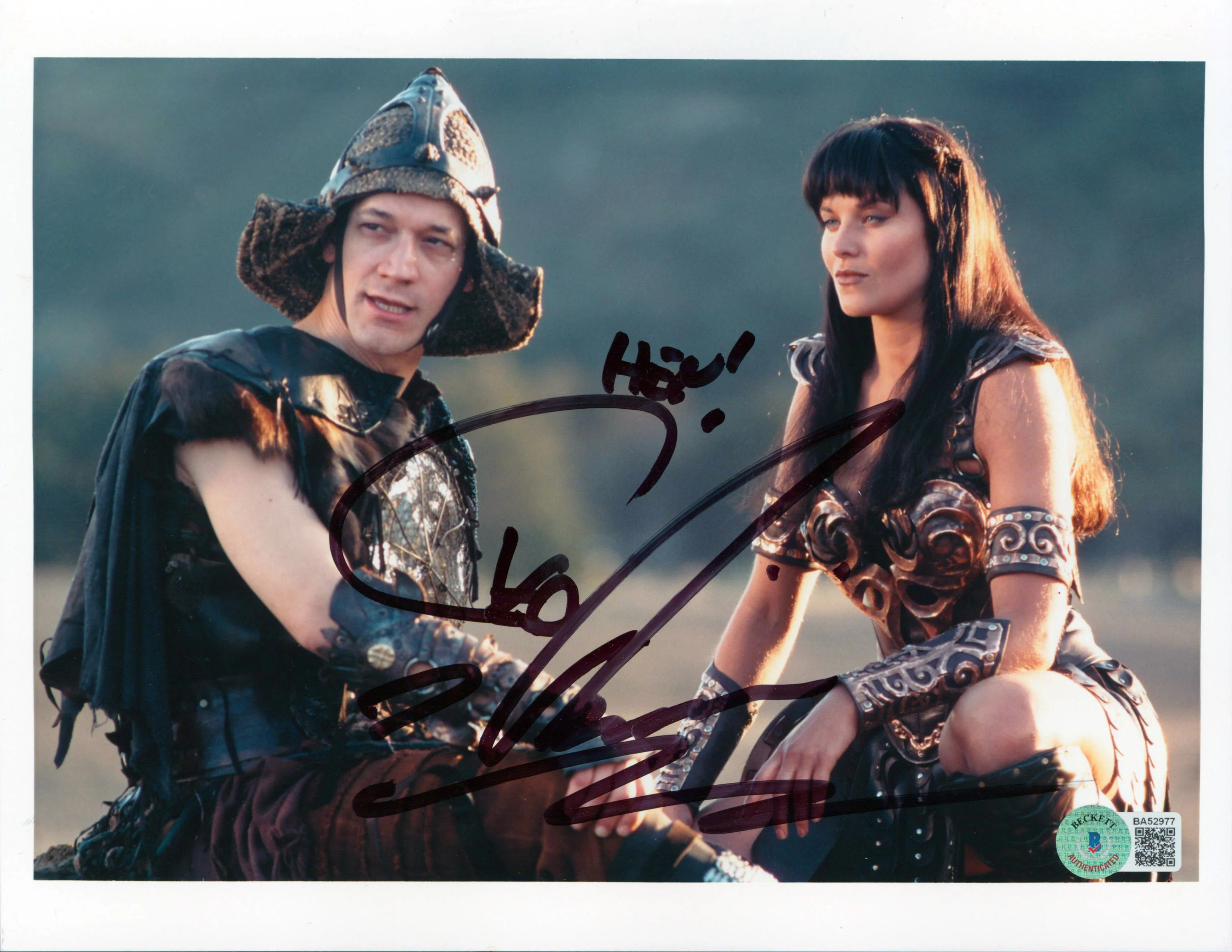 Countees Vladiminia Xena Warrior Princess Signed 8x10 Photo BAS #BA52977 - Image 2