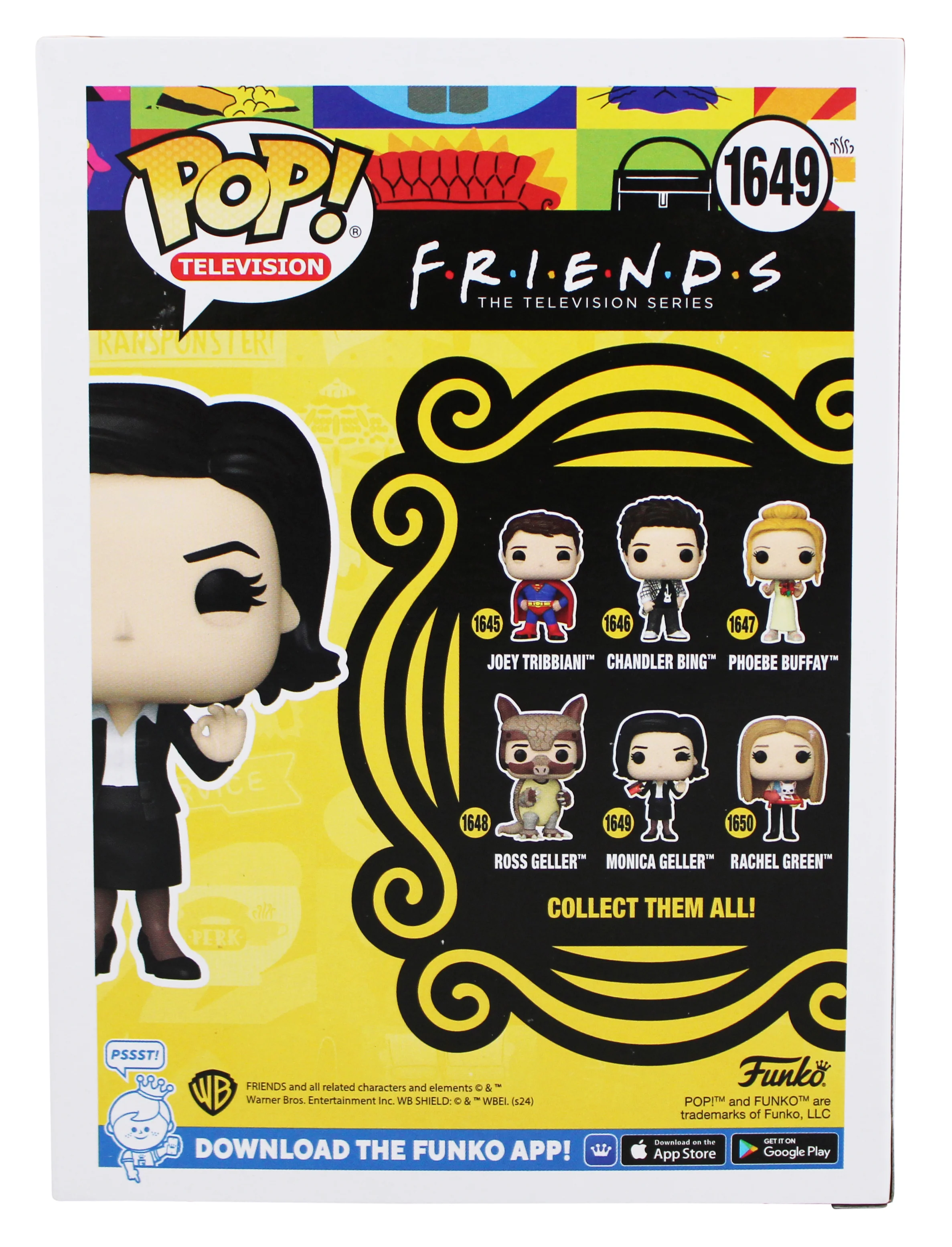 Courtney Cox Friends Signed Monica Geller #1649 Funko Pop Figure BAS #BR24603 - Image 5
