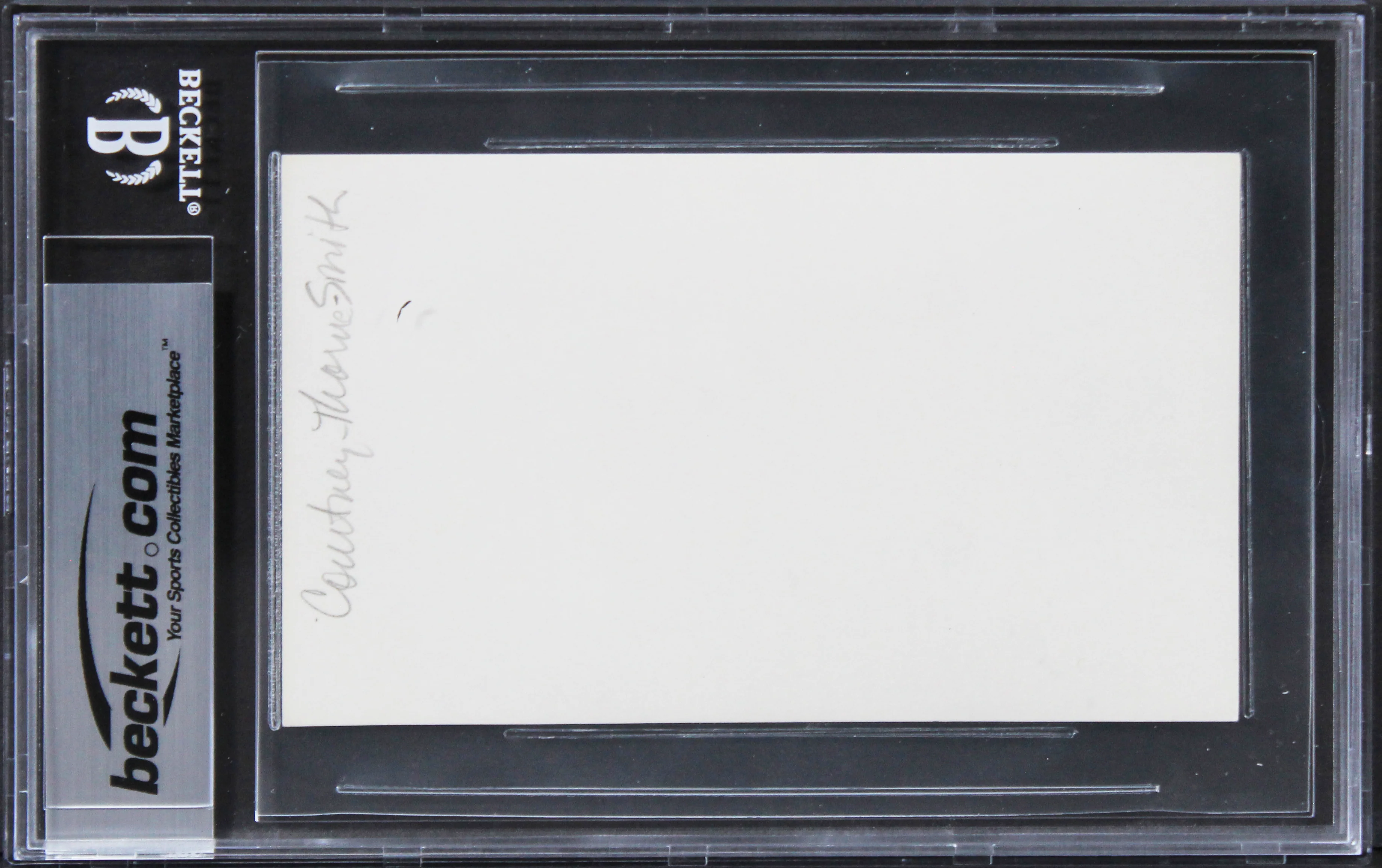Courtney Thorne-Smith Lucas Authentic Signed 3x5 Index Card BAS Slabbed - Image 3