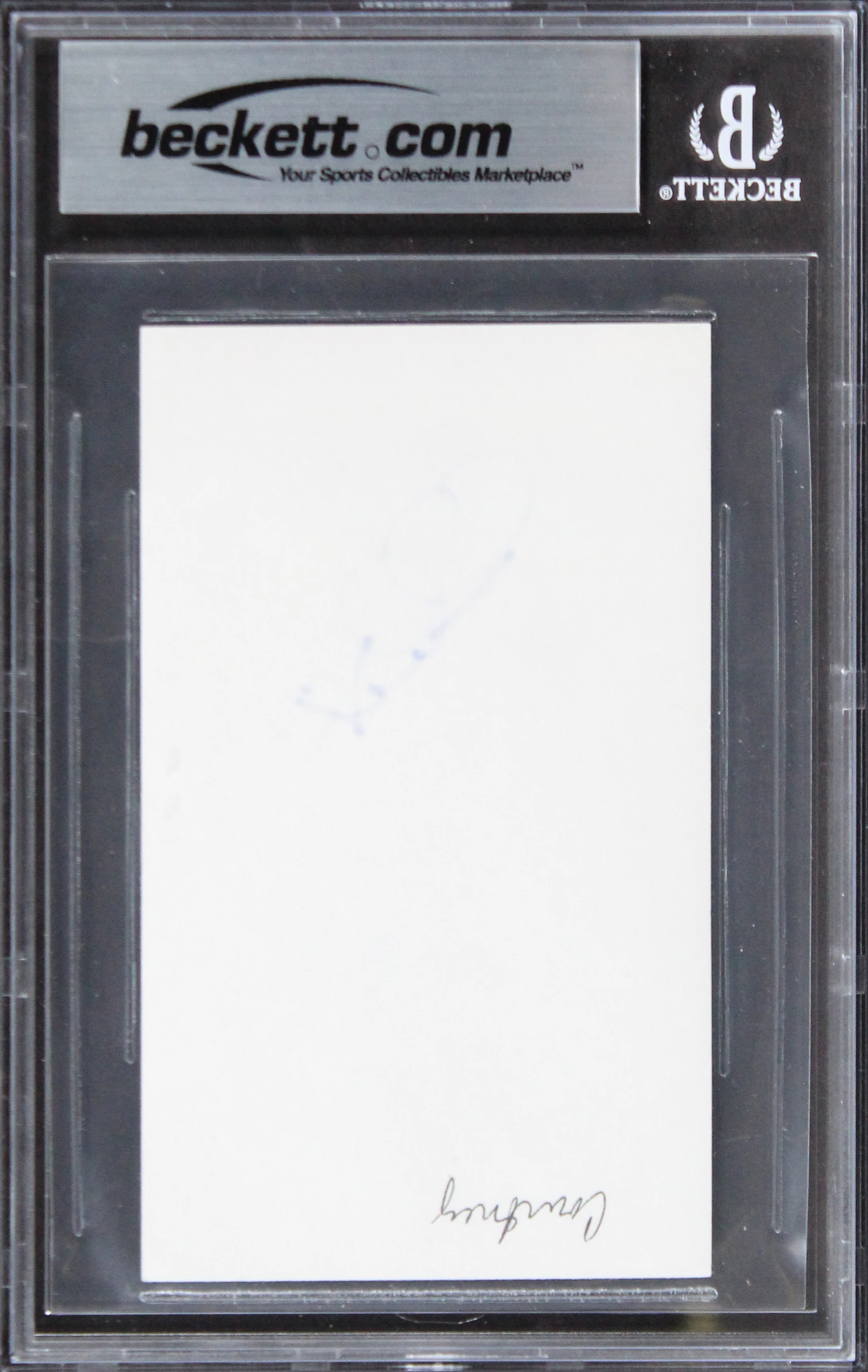 Courtney Thorne-Smith Melrose Place Authentic Signed 3x5 Index Card BAS Slabbed - Image 3