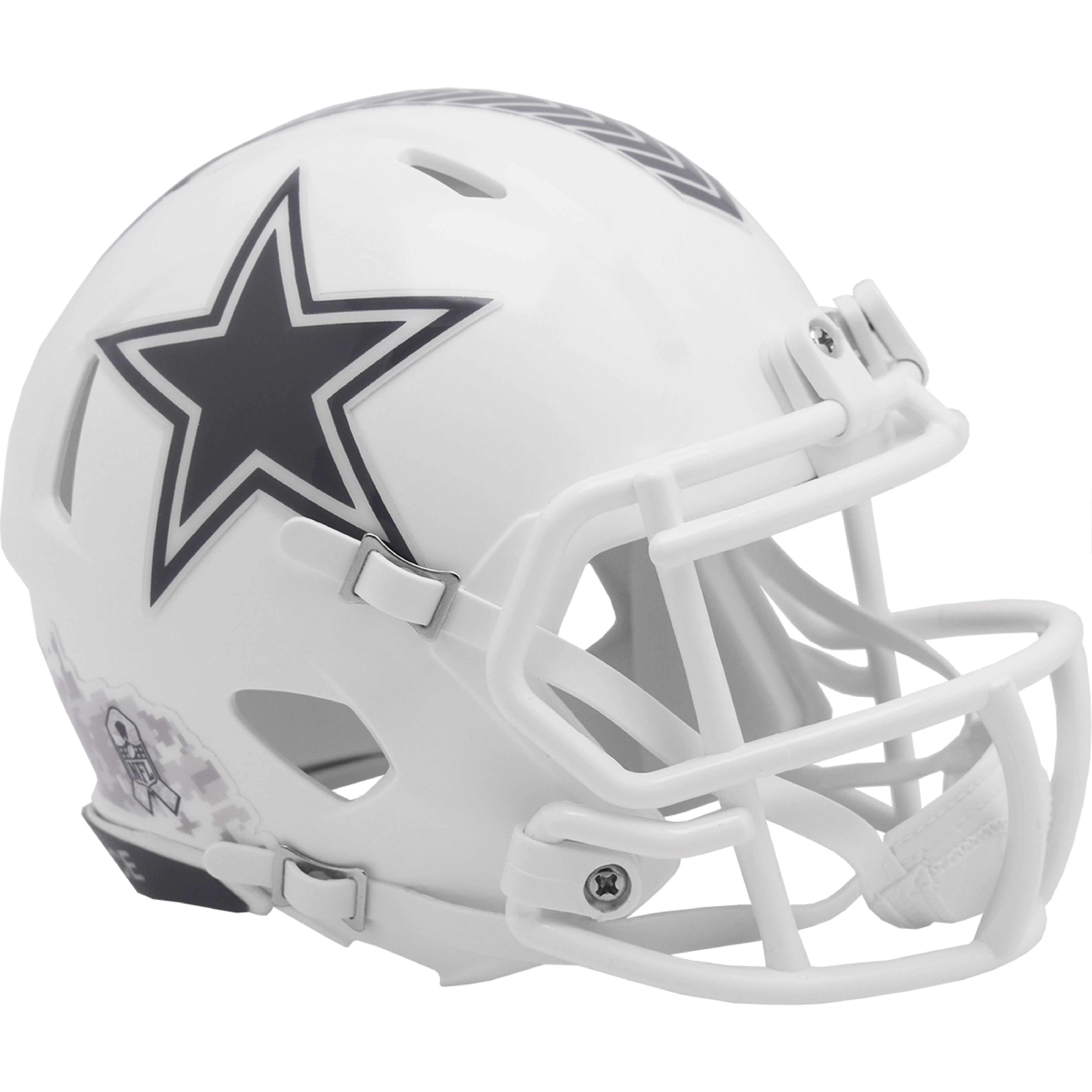 Dallas Cowboys 2024 Salute to Service Riddell Speed Mini Football Helmet